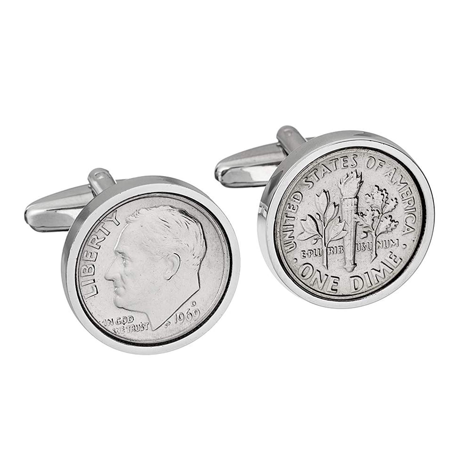 Amazon | WorldcoinCufflinks 52歳の誕生日 男性用 1969年 本物の