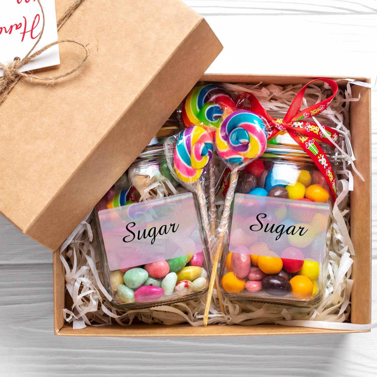 Transparent Thermal Labels Stickers, 2.25 x 1.25 Inch Clear Thermal Labels, Transparent Holographic Pink Direct Thermals Label, Perforation Line Design- 200 Sheets - Image 7