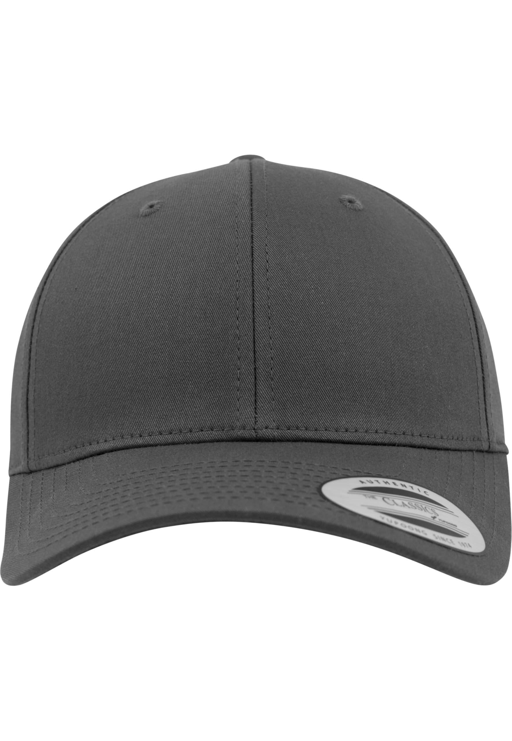 Flexfit Damen und Herren Baseball Caps Curved Classic Snapback Cap, Farbe Charcoal Grau