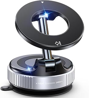 Jononser Magnetische Handyhalterung Auto mit Saugnapf für MagSafe, Faltbar