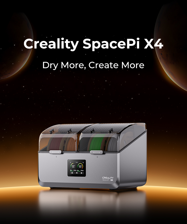 Official Creality Filament Dryer 4 Spools, Space Pi X4 Filament