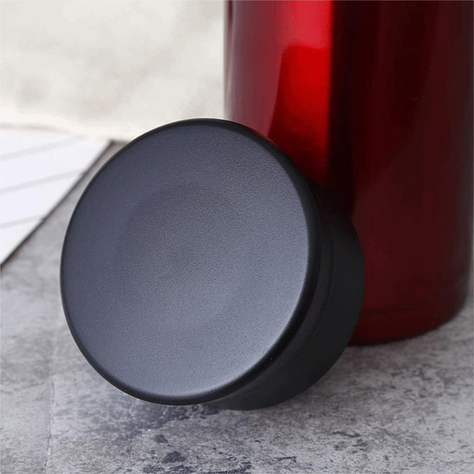 Borraccia Isolare La Bottiglia d'Acqua Thermos in Acciaio Inossidabile Bottiglia d'Acqua Thermos da Viaggio Portatile per Auto Water Bottle(Bruin)