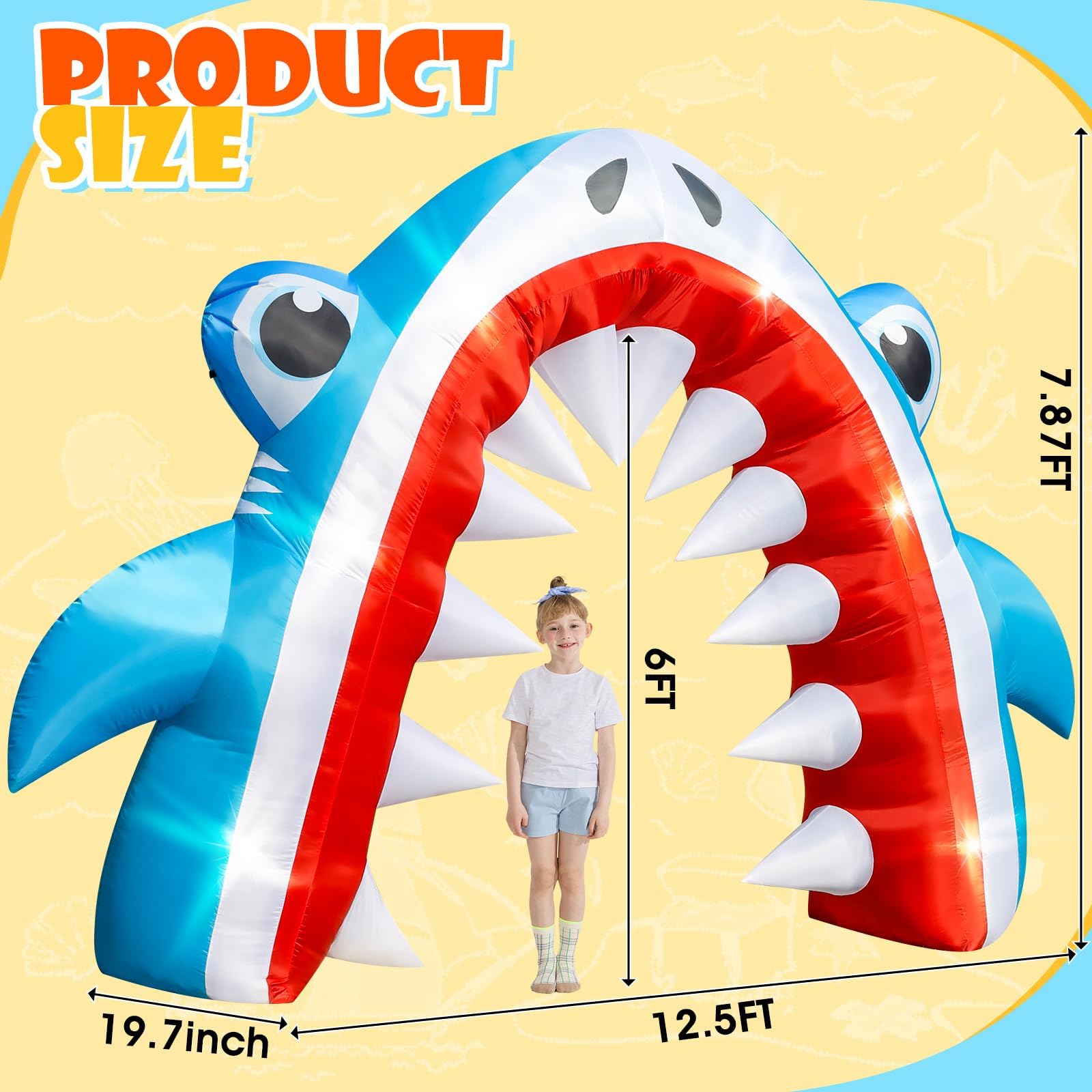 Pool Party Decor 9ft Beach Ball Inflatable Arch With LED Lights ...