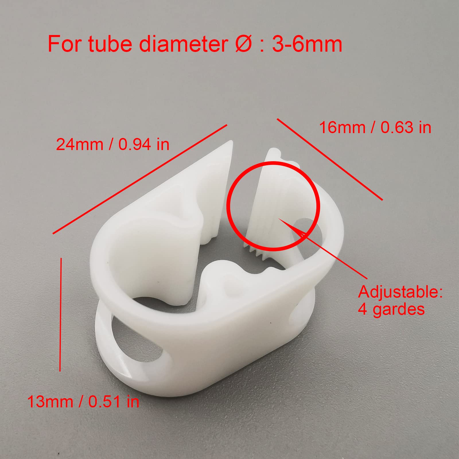 10PCS Hose Flow Control Clamp 4 Grades Adjustable Laboratory Plastic Tubing Clip Industrial Pipe Pinch Valve