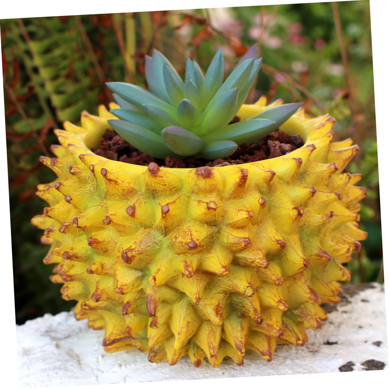 BESPORTBLE 3stücke Durian-Form Blumenvase Aus Harz Dekorativer Pflanzbehälter Für Trockenblumen Tischdeko Und Hochzeitsfeiern Stabil Und Pflegeleicht Modernes Design Für Kreative