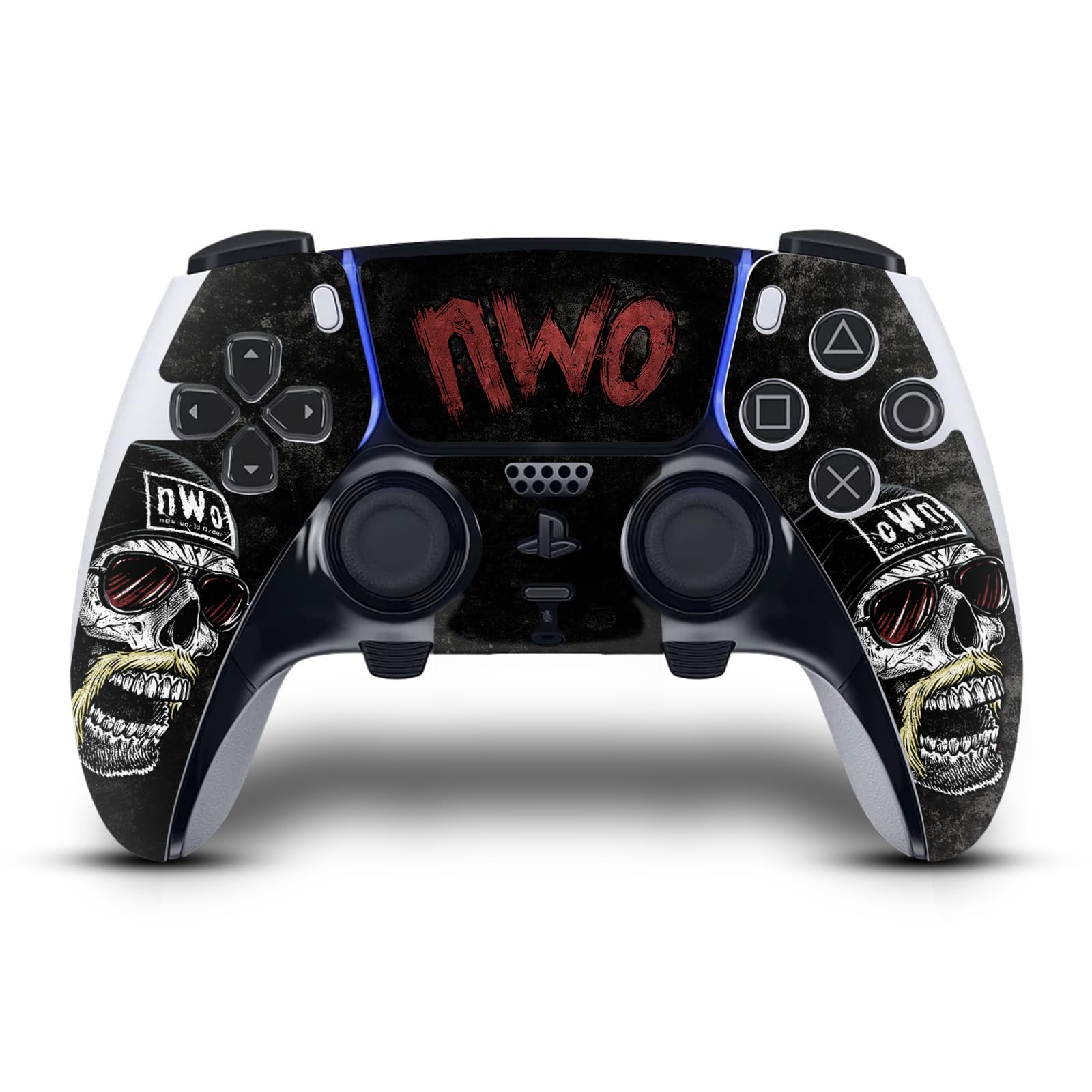 Head Case Designs Officially Licensed WWE Skull NWO Vinyl Sticker Gaming Skin Decal Cover Compatible With Sony PlayStation 5 PS5 DualSense Edge Controller