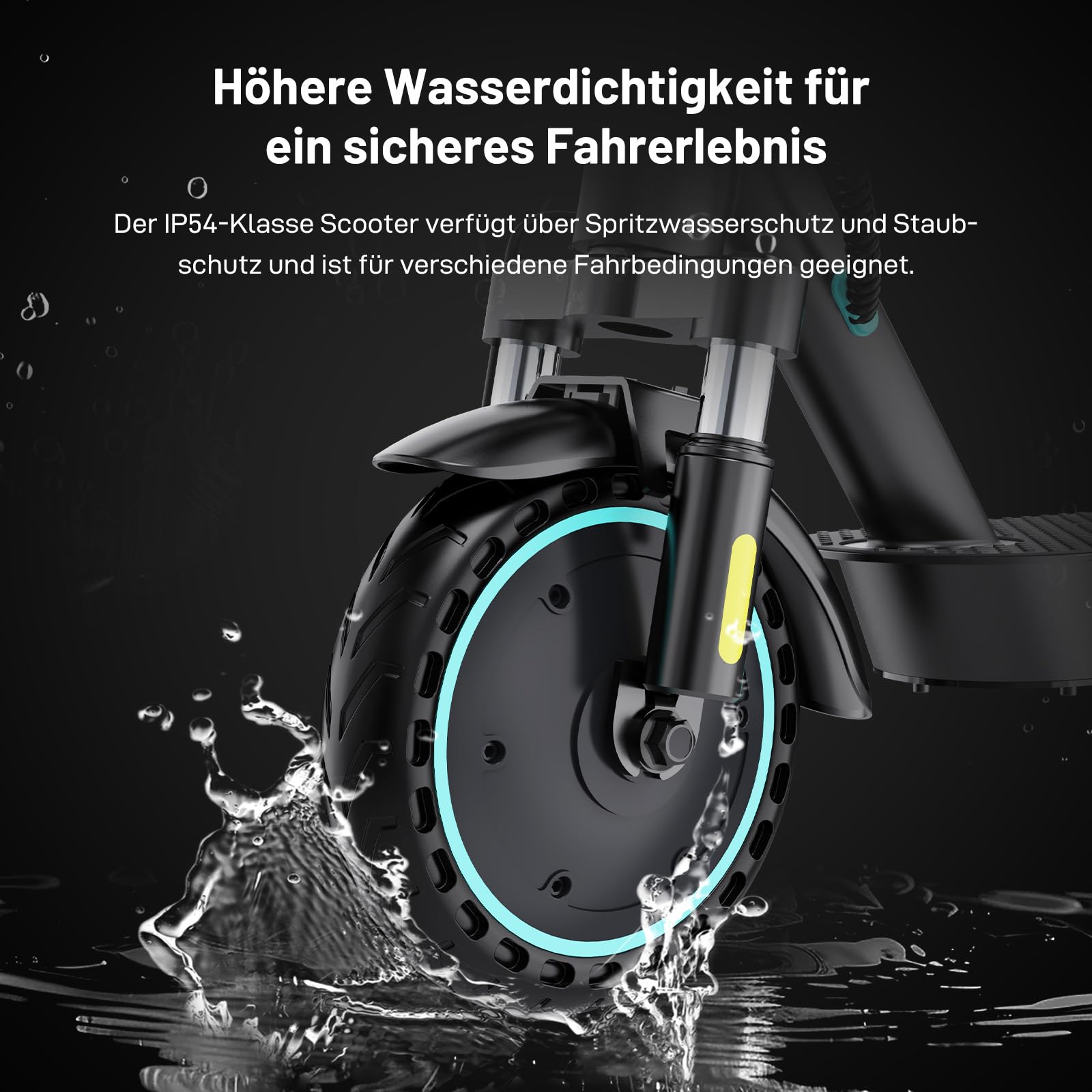 RCB E-Scooter mit Straßenzulassung (ABE), Elektroroller, 8,5-10 Zoll, 7,8Ah-11.4Ah Akku, 400W Motor, 23-40 km Reichweite, Faltbarer e Roller, APP-Steuerung, Doppelbremse, Doppelstoßdämpfer