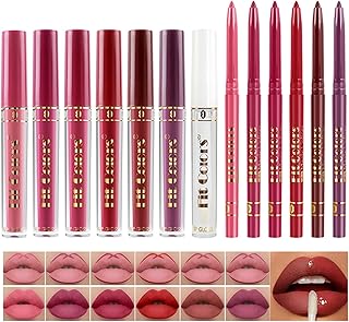 Set de 13 piezas de lápiz labial líquido mate...