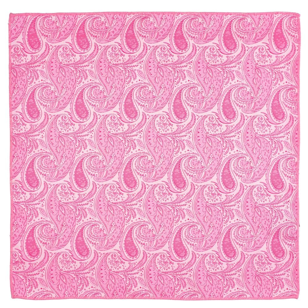 the tie hub Pink Paisley Microfiber Pocket Square For Men-picture-52