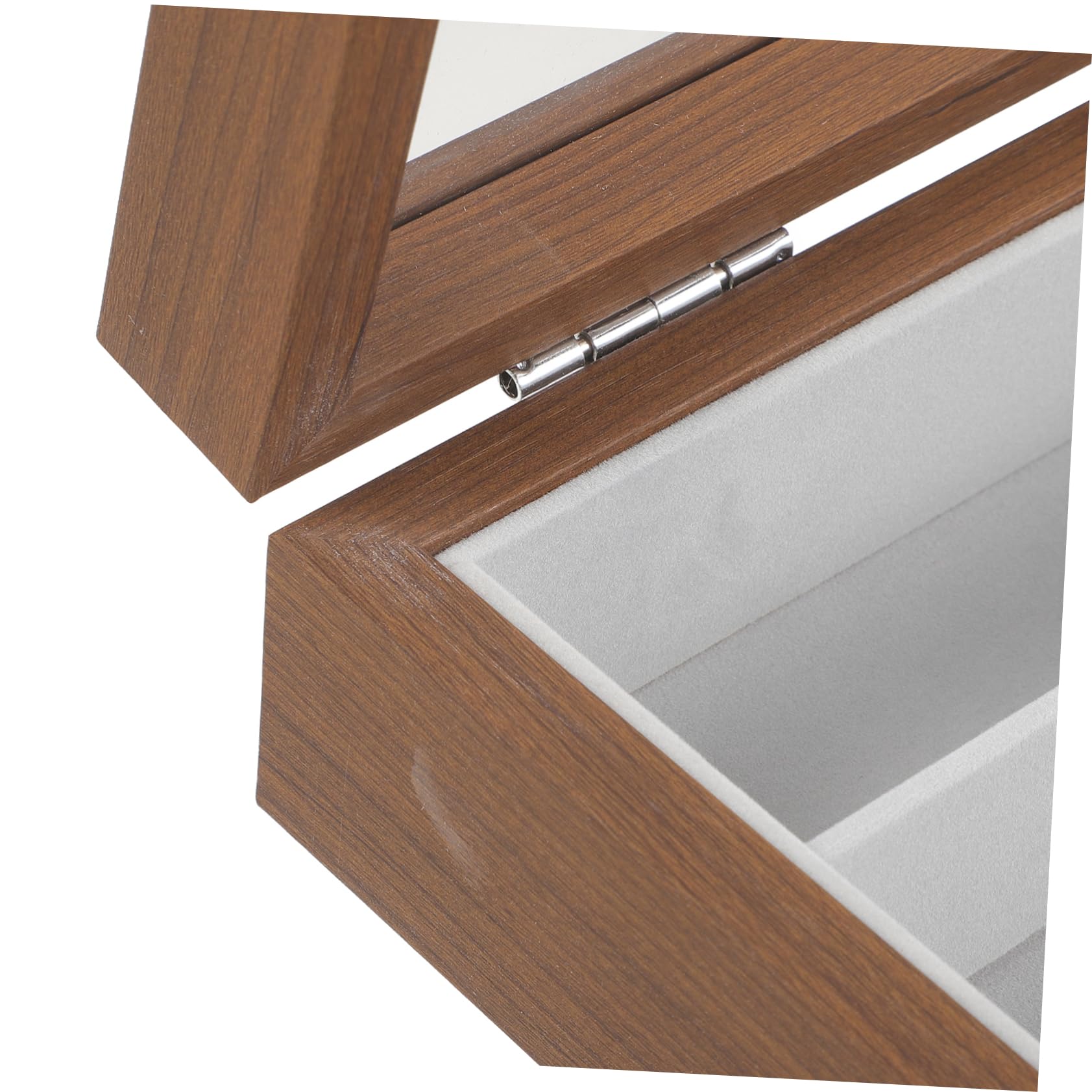 LIFKOME Caja para Guardar Gafas de Sol de Madera, 8 Ranuras, Transparente | Almohadilla Interior de Fieltro, para Exhibir en Ventanas Transparentes, Celebracion Verano