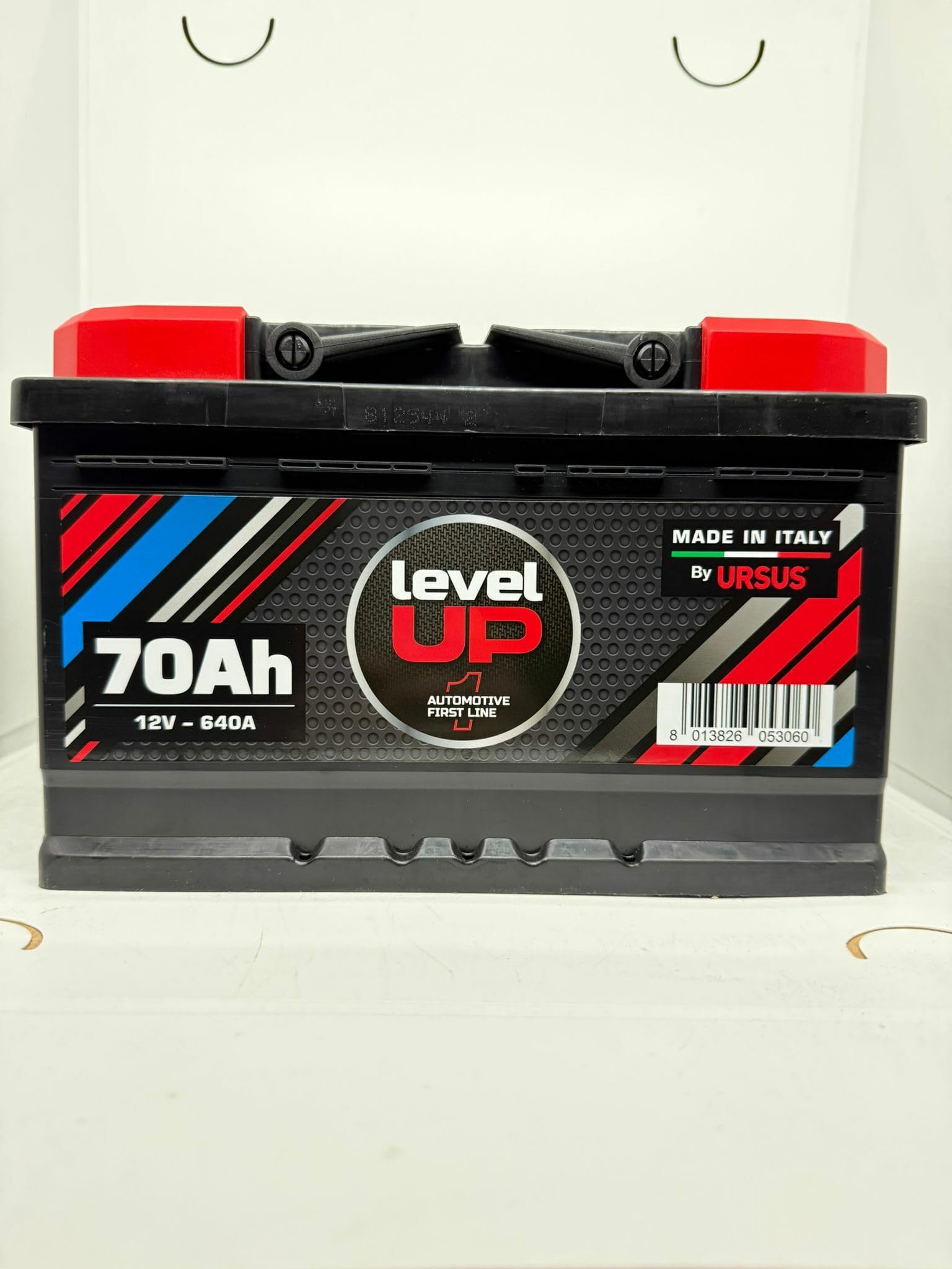 Level UP Batteria Auto 70Ah, 12V, 640A CCA, Tecnologia Ca/Ca Senza Manutenzione, 275x175x190 mm, Nero