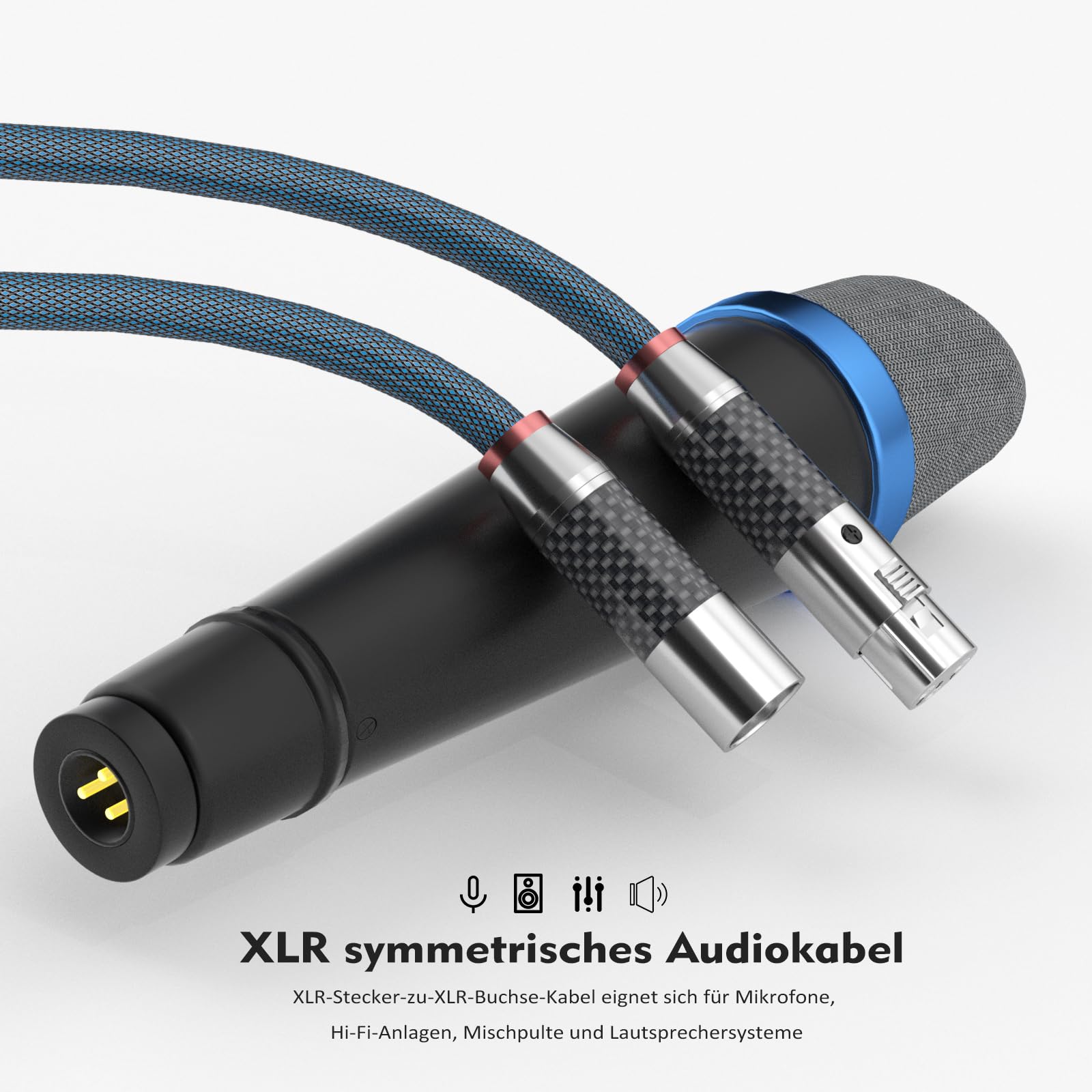 Monosaudio High-End HiFi XLR-Kabel 1,5m