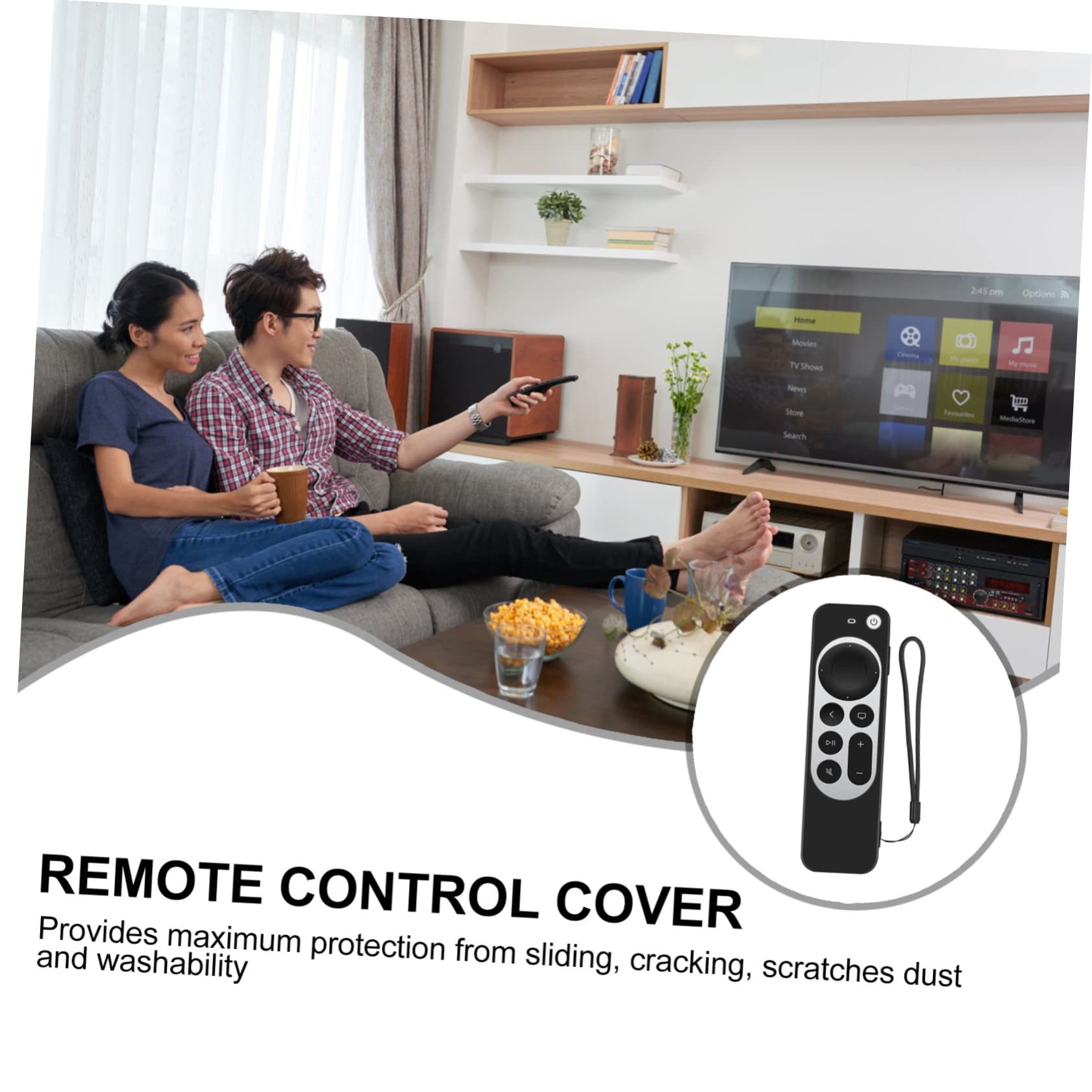 OSALADI 5pezzi Custodia Protettiva Per Telecomando Tv Accessorio Antiscivolo e Resistente Agli Urti Facile Da Rimuovere e Pulire Compatibile Con Tutte Le Funzioni e Punti Di Accesso