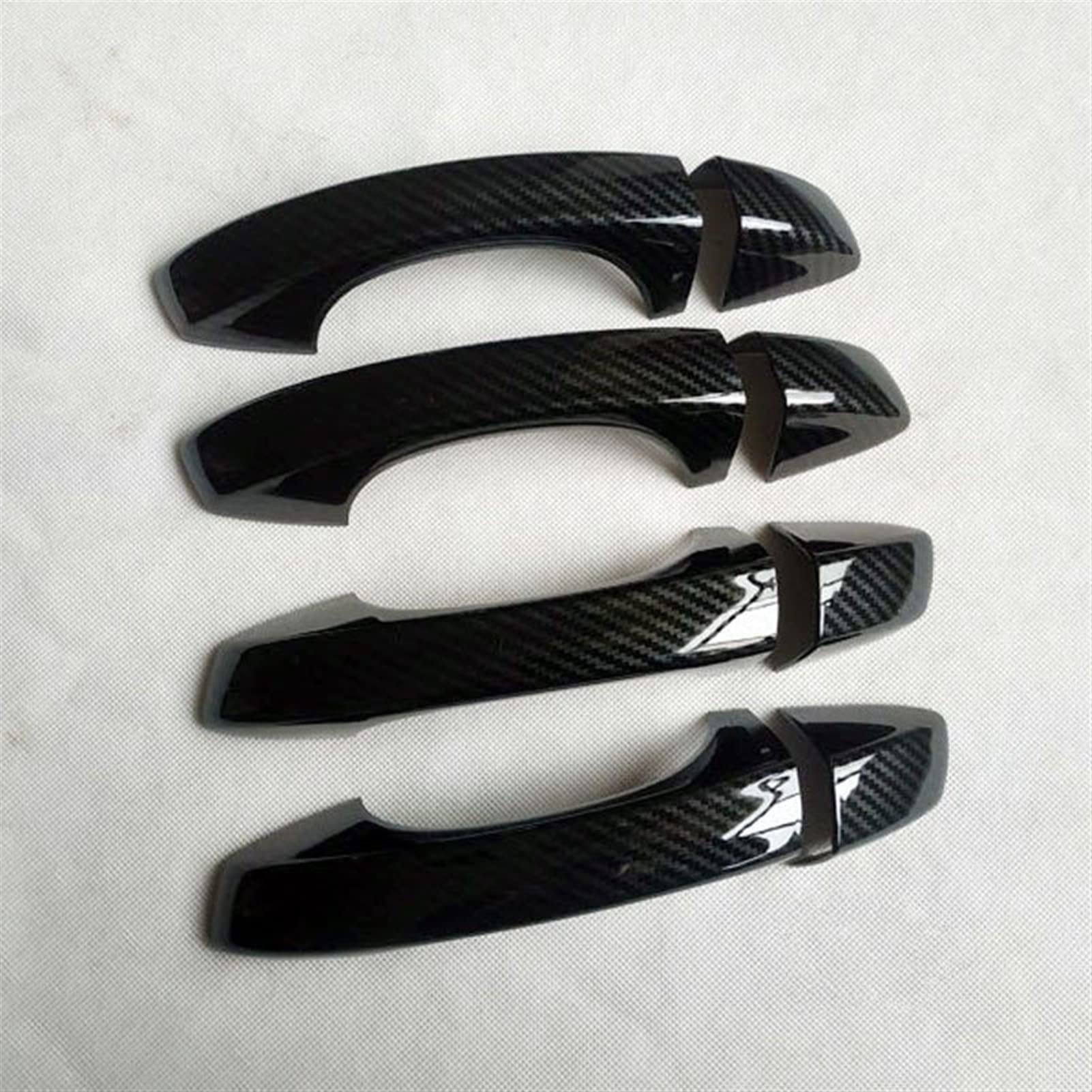 Fahbstr 1 Exterior Door Handle Cover For Fabia 3 Mk3 Door Handle Cover Trim Plastic Imitation Carbon Fiber Fit(1)