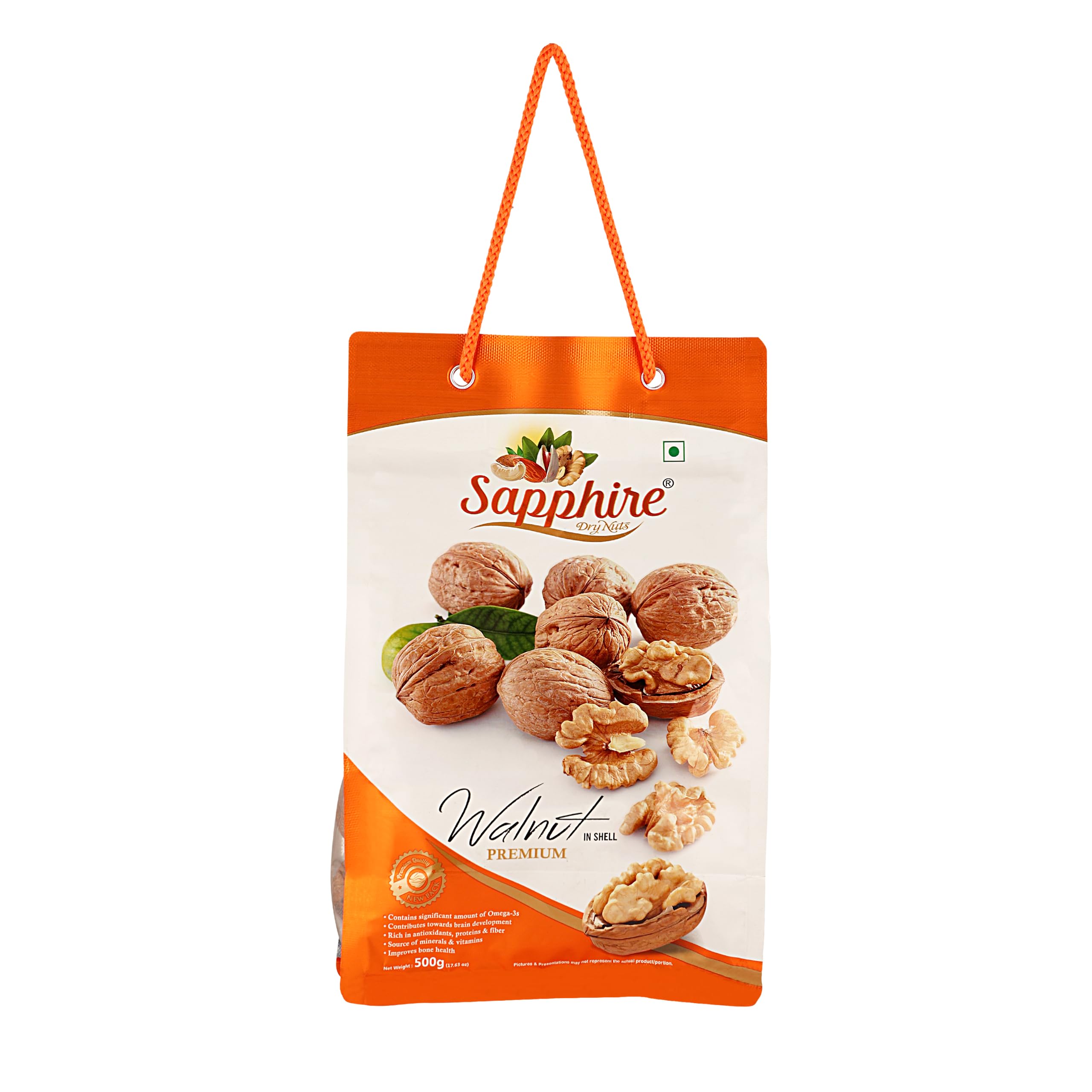 See full amazon price history chart for Sapphire Walnut Inshell California akhroth 500gm Pouch Bag | walnut inshell akhroth shell 500gm | Latest Fresh Crop Inshell Walnut Akhrot | High in Protein & Iron | Low Calorie Nut | Healthy & Delicious Sapphire Walnut Inshell California akhroth 500gm Pouch Bag | walnut inshell akhroth shell 500gm | Latest Fresh Crop Inshell Walnut Akhrot | High in Protein & Iron | Low Calorie Nut | Healthy & Delicious (B0C9MBD185) Amazon Price History, Amazon Price Tracker