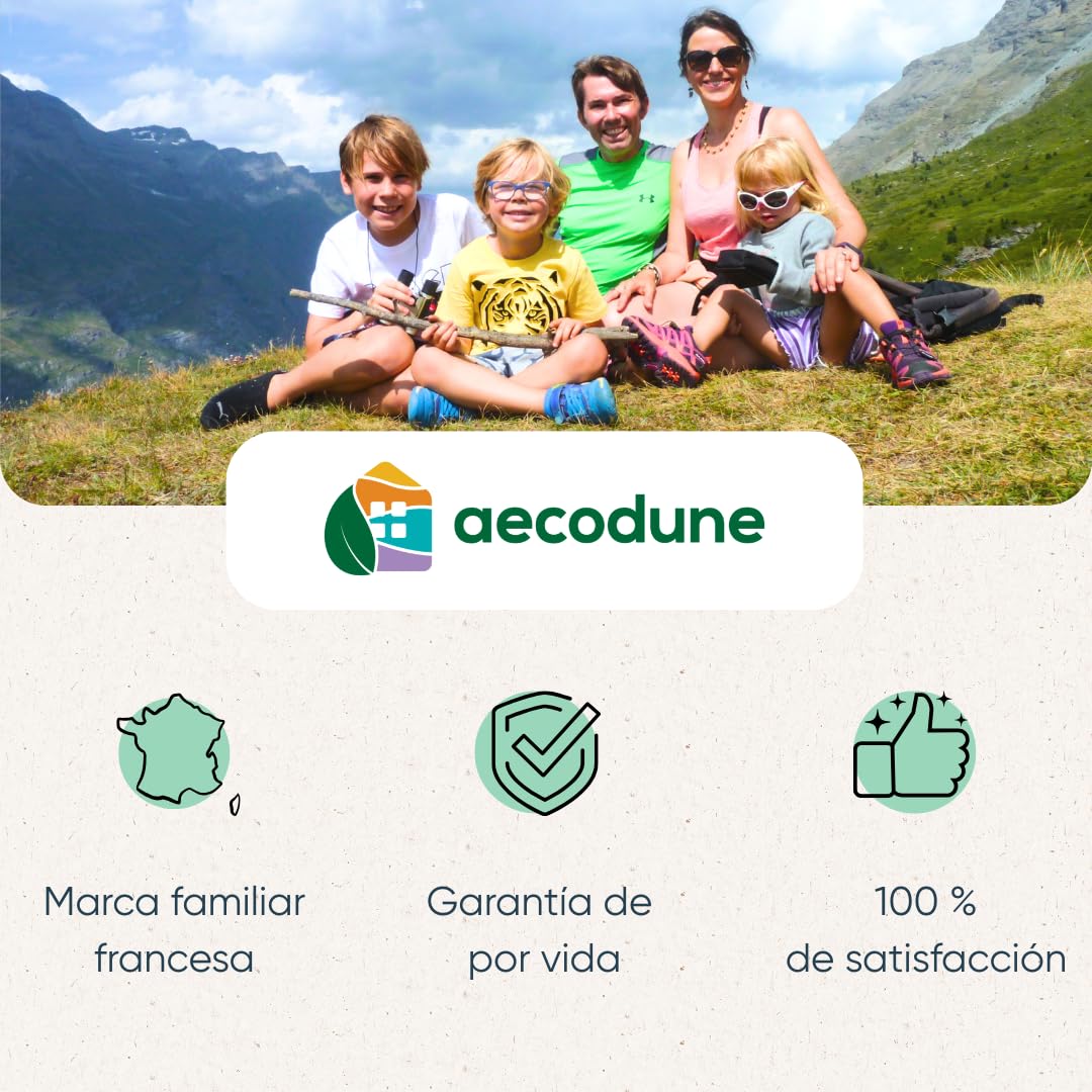 Aecodune Pomo de Ducha XL Vitamina C Premium con Filtro de Agua - VUELVE A SER SUBLIME - Ducha Anti Cal, Elimina 99% Cloro y más - Belleza y Pureza - Filtro de Agua Eco con Aromas y Presión