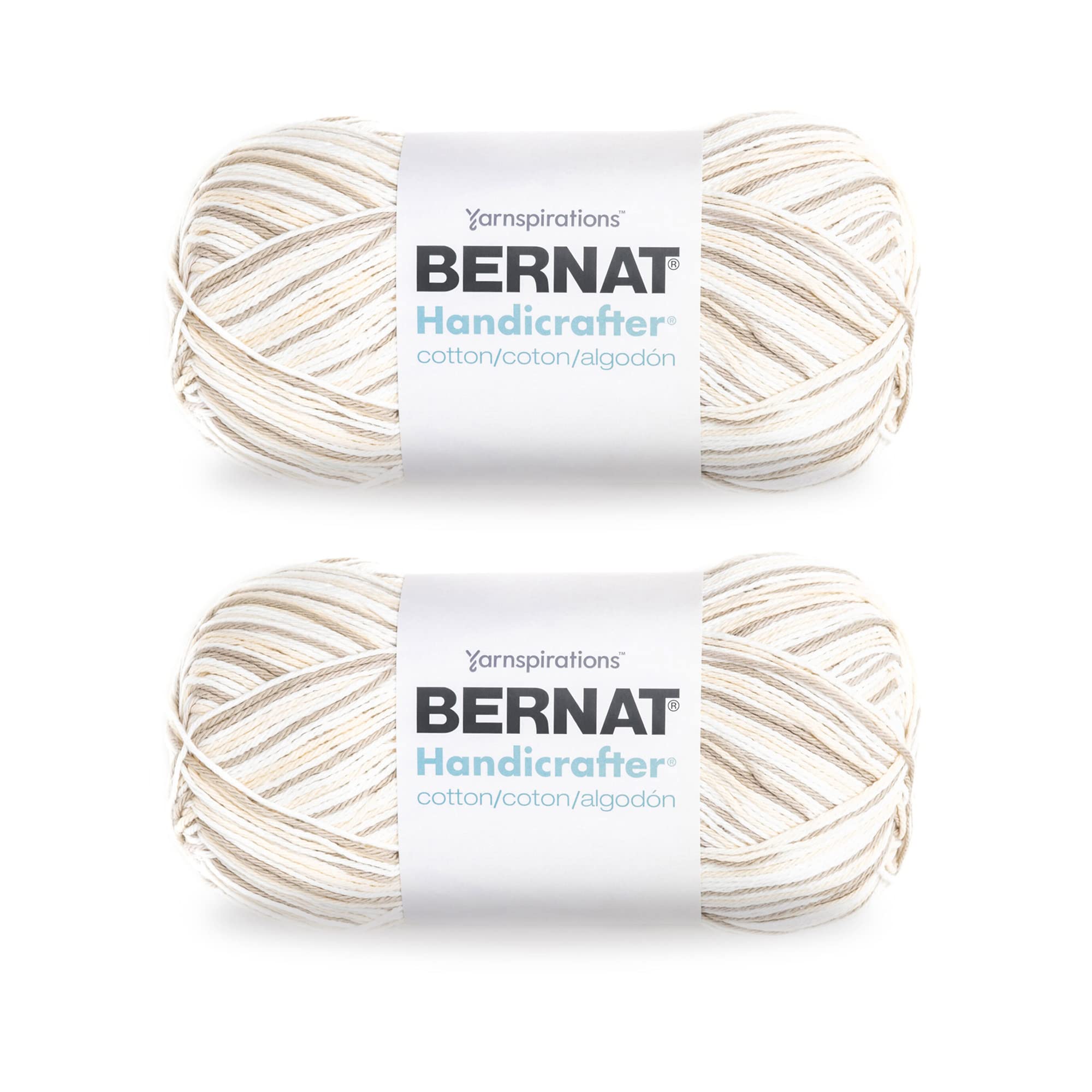 Fil en coton tricot crochet Bernat Handicrafter Queen Ann's Lace 2 pelotes 556m