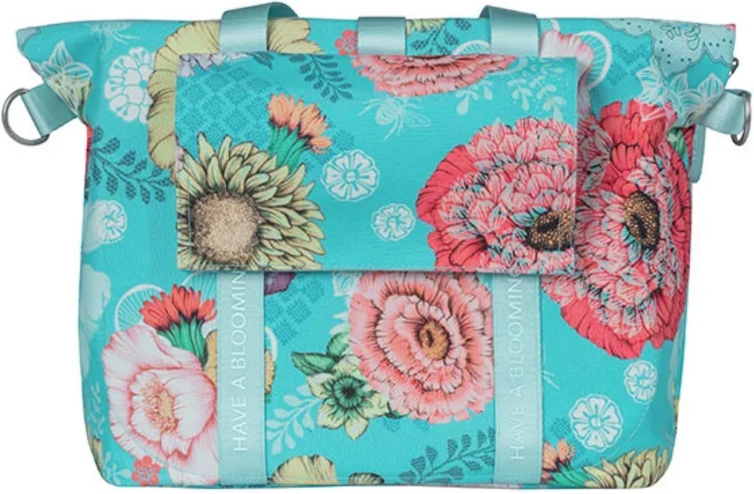Basil 18166 Bicycle Handbag Bloom Field Sky Blue 8-11 litres Recycled PET Polyester