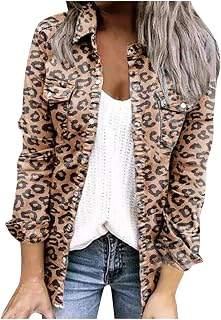 Denim Jacket for Women Long Sleeve Distressed Jean Jackets Pleated Button Down Cardigan Coat Fashion Slim Outercoat Shirts