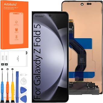 Original Screen for Samsung Galaxy Z Fold 5 Screen Replacement for Samsung Z Fold 5 LCD Screen SM-F946B,SM-F946U,SM-F946N Touch Display Digitizer Assembly Repair PartsBlack Outer Small Front