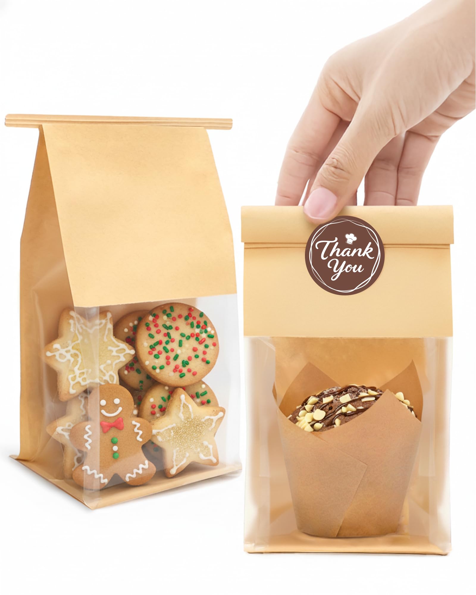 Bake Choice 50 Pcs Small Cookie Bags with Seal