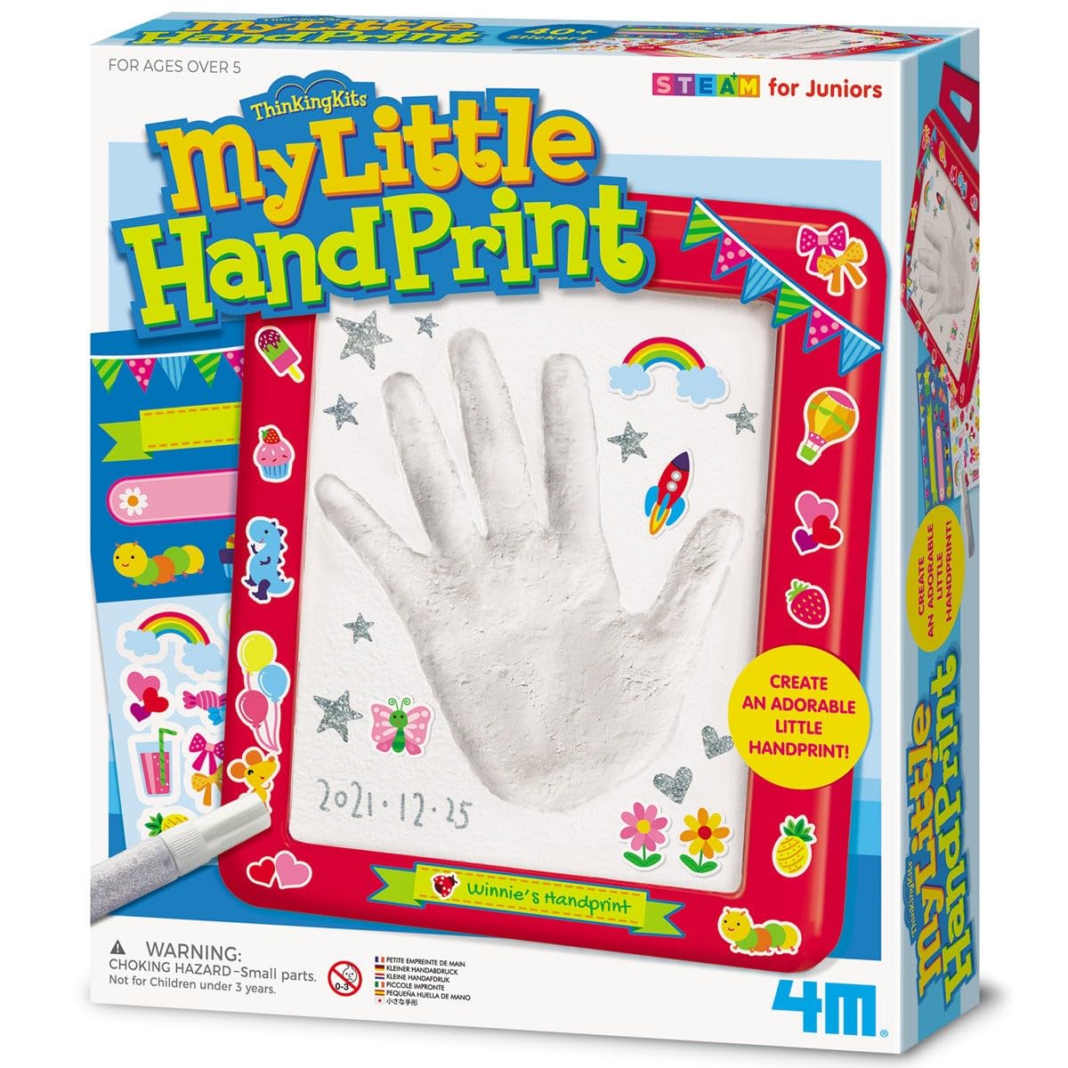4M My Little Handprint | Thinking Kits | Arts and Crafts | Create Your Own Handprint | Kids 5+