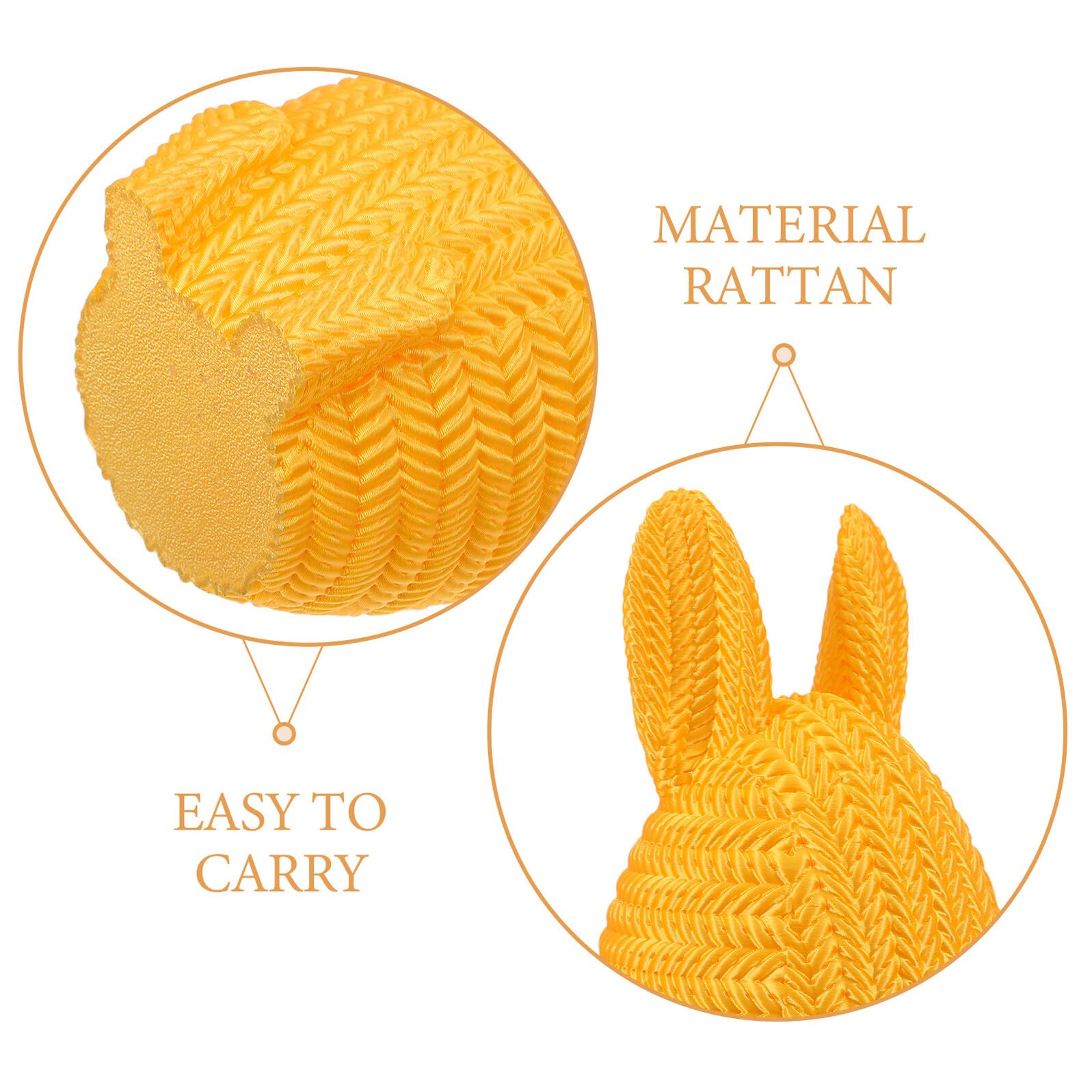 ULTECHNOVO Uova di Pasqua Riempibili Orecchie di Coniglio 3d Stampate in Plastica Pla, Scatole di Caramelle Pasquali Vuote per Caccia alle Uova, Bomboniere Fai da Te per Feste e Premi
