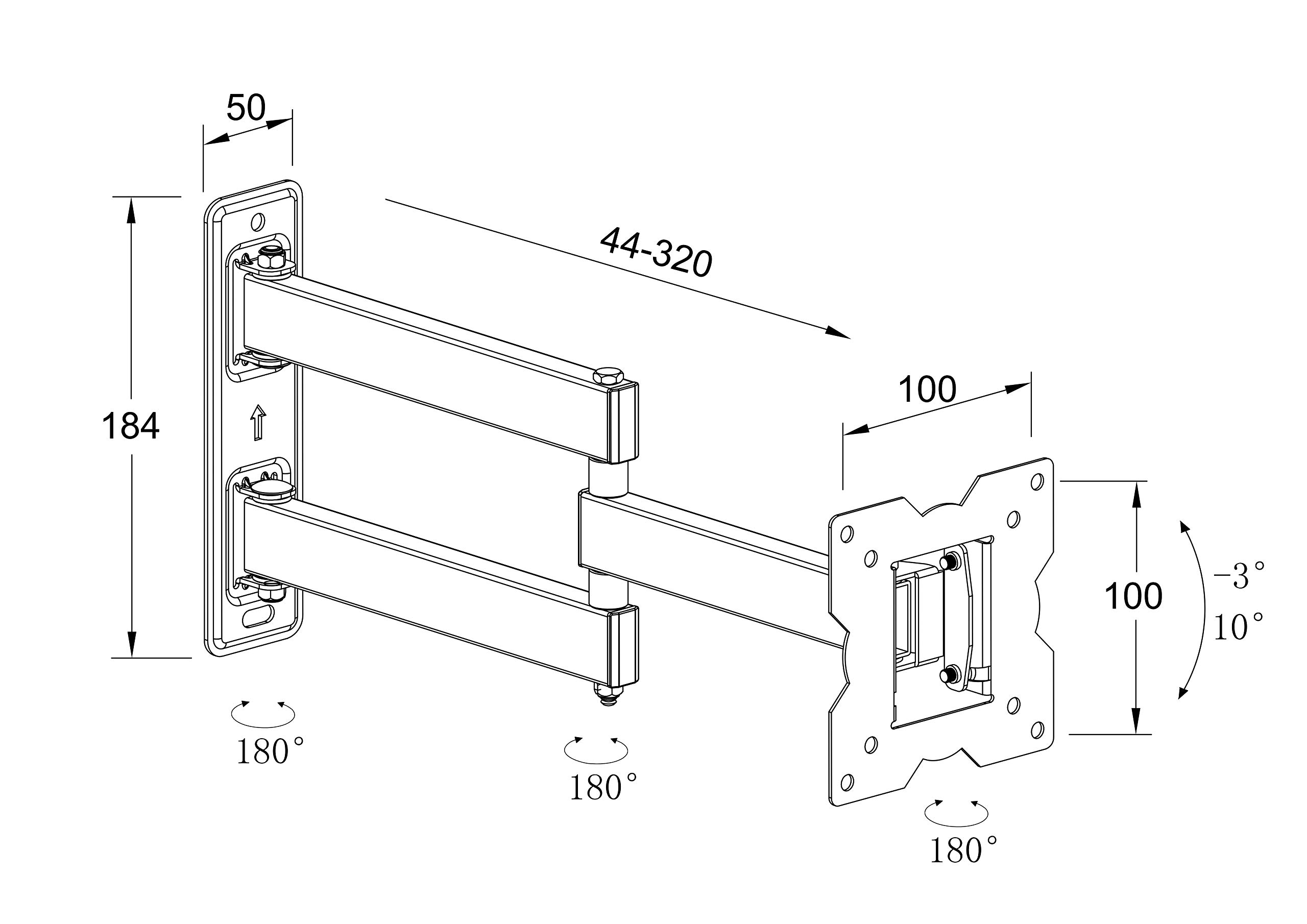 Athletic Tilt Swivel TV Wall Bracket for 14"32" LCD LED 3D Plasma