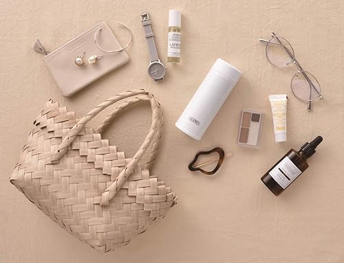 Miniatura 7 de Thermos - Botella de agua con aislamiento al vacío, taza de bolsillo con aislamiento al vacío, 4.2 fl oz (4.1 fl oz), blanco JOJ-120 WH (modelo de