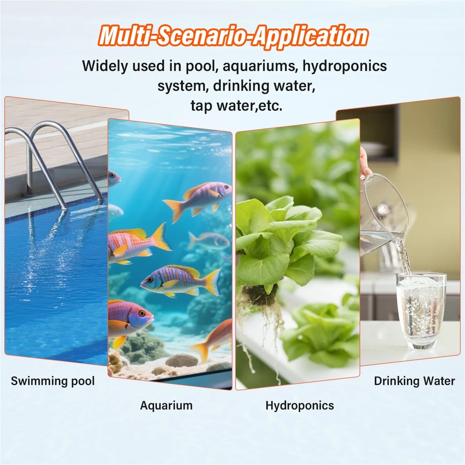 Misuratore digitale 7 in 1 di pH/sale/ORP/EC/TDS/fertilità/temperatura 0,01 Tester pH acqua ad alta precisione for acquario, piscina,Multifunzionale