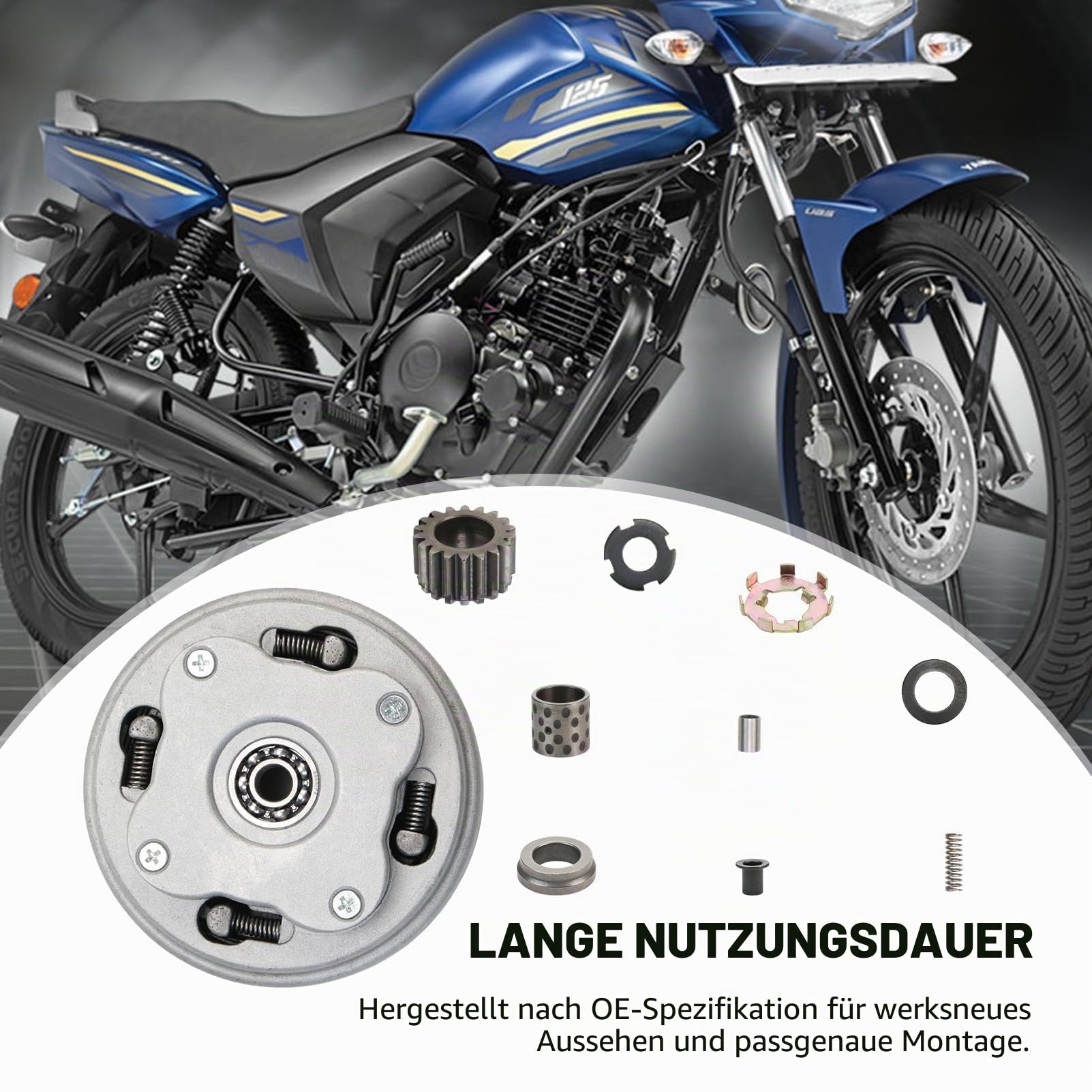 Manuell StrapazierfäHig Kupplung Für 50 Cc 70 Cc 90 Cc 110 Cc 125 Cc Heavy Duty Manuelle Kupplung 17 ZäHne Ersatz Mit Dirtbike Pitbike
