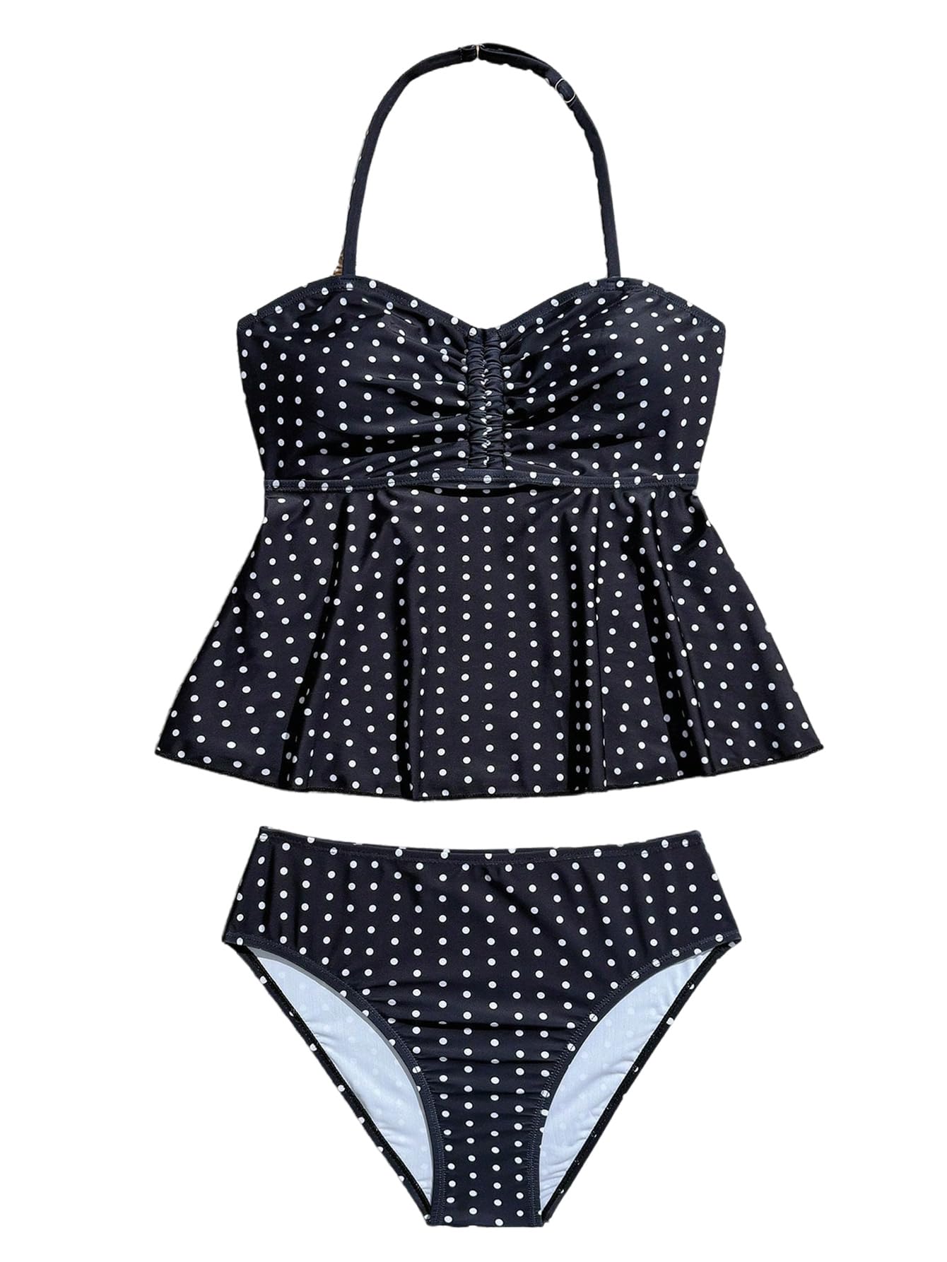SHENHE Girl's 2 Piece Halter High Waisted Swimsuit Bathing Suit Bikini Sets