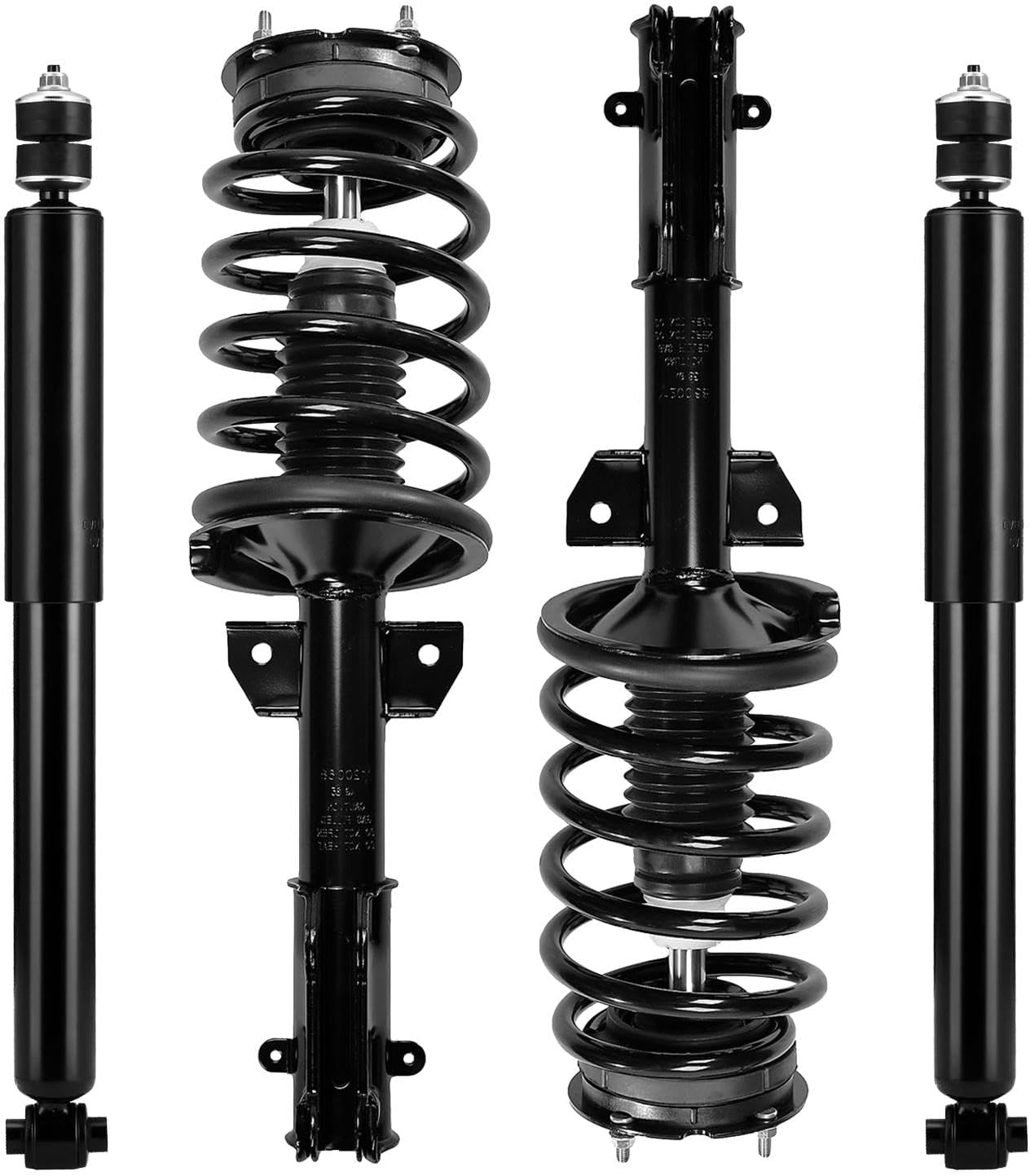Front and Rear Shock Absorber Struts Complete Assembly for 2005-2010 Ford Mustang, Front Struts & Rear Shock Complete Assembly Pair, Struts Shock Absorber Set for Mustang