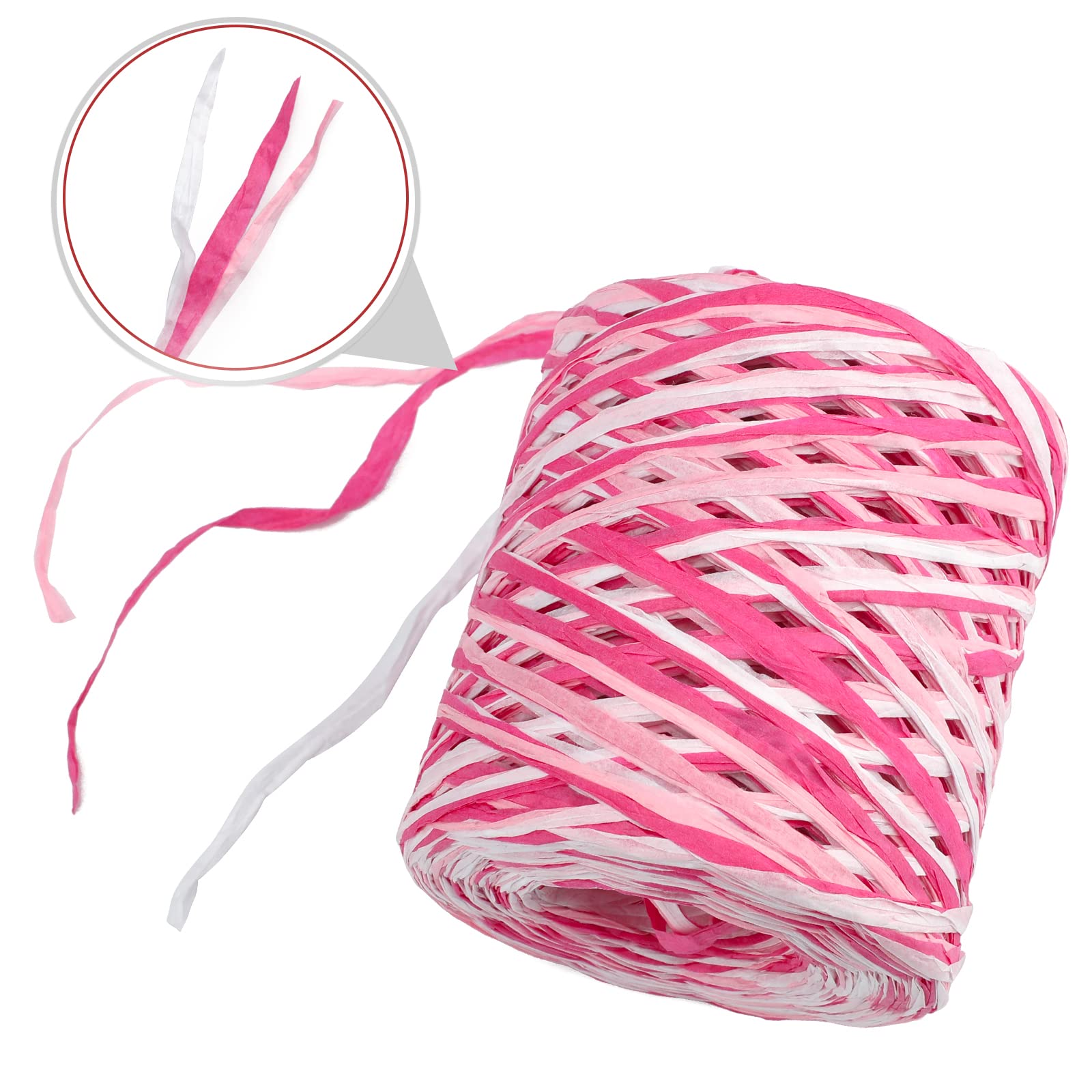 Textured Ribbon String Snapklik.com : Colored 525 Feet Raffia Paper Ribbon, Colored Packing ...