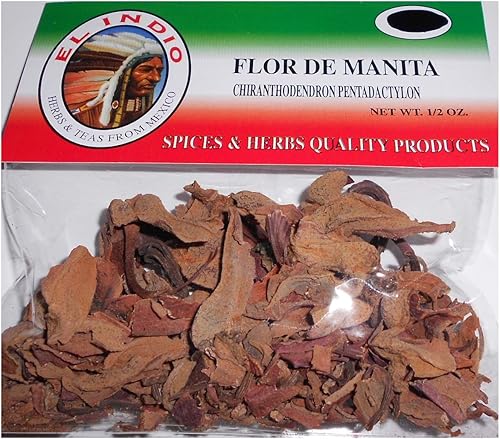 Miniatura 2 de EL INDIO Flor de Manita (Chiranthodendron Pentadactylon) Paquete de 3 bolsitas de popurrí