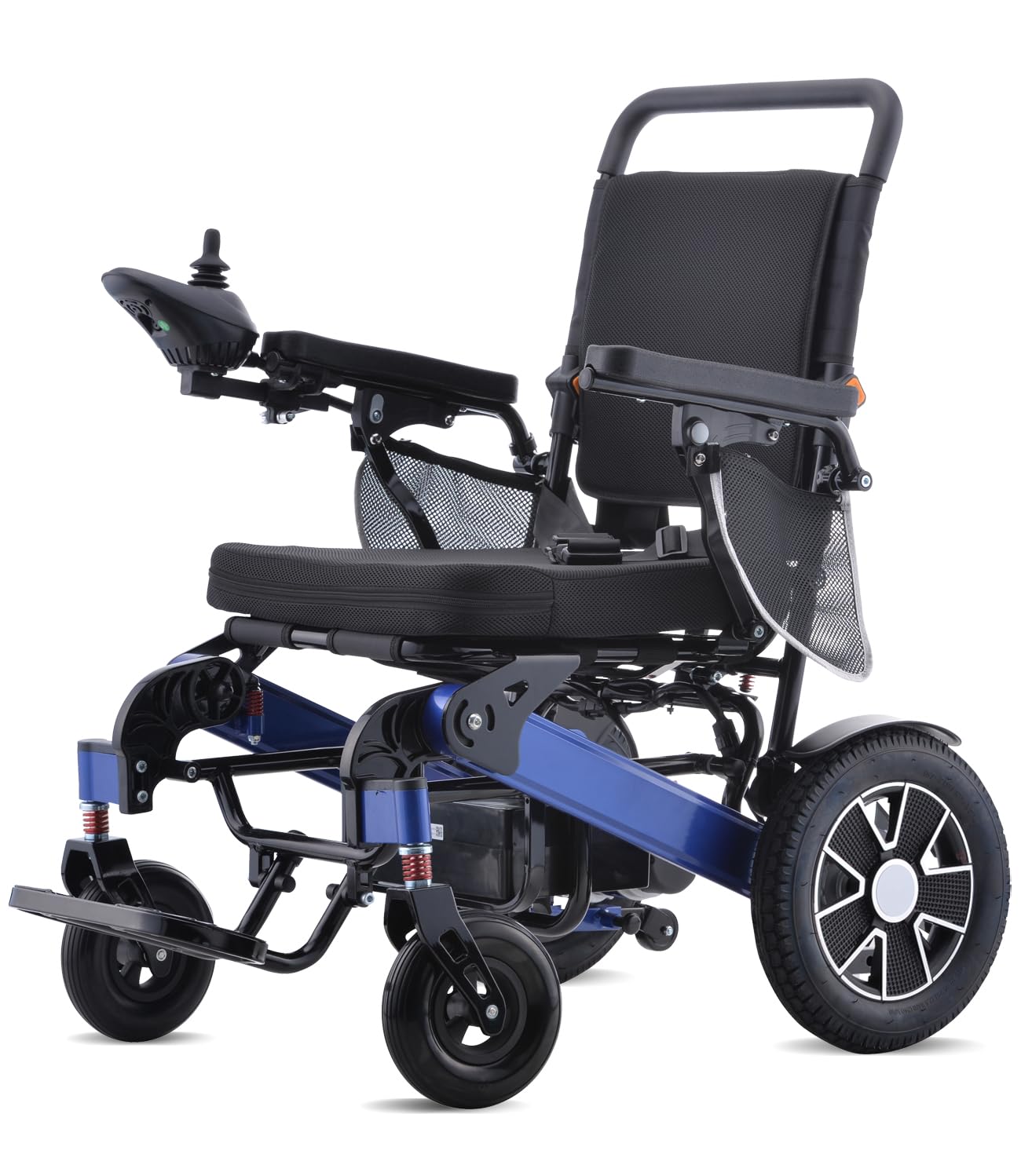 Sedia a rotelle leggera pieghevole portatile per adulti – Elettrica intelligente ultraleggera Power sedia a rotelle motorizzata con batteria da 12 AH Gamma 20 km – Approvato dalla compagnia aerea