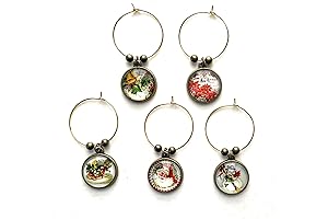 Holiday Wine Glass Charms for Festive Gatherings