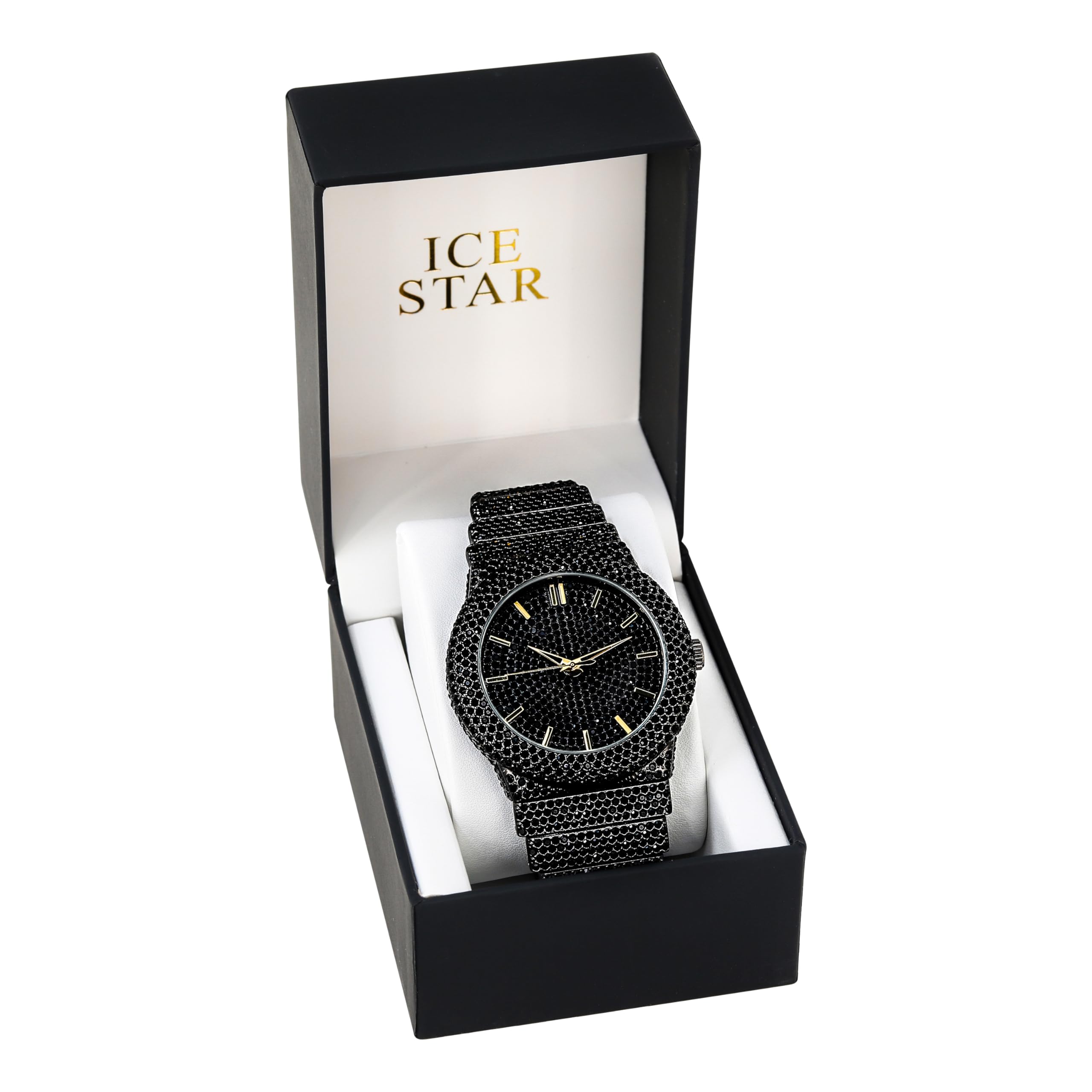 Ice Star Reloj de Diamante Totalmente Helado para Hombre, Caja de 46 mm