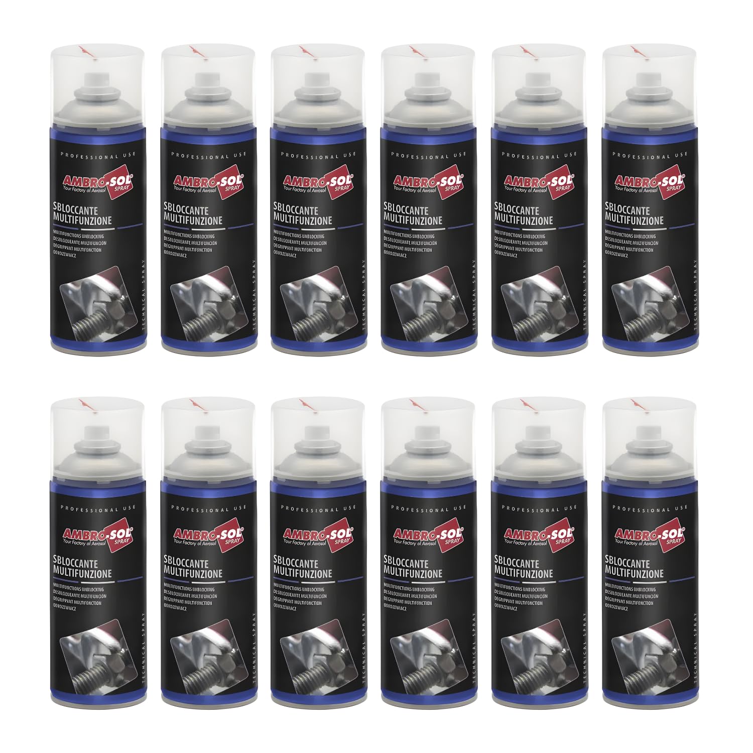 BOX 12pz SBLOCCANTE SVITOL MULTIFUNZIONE LUBRIFICANTE 400ML AMBROSOL