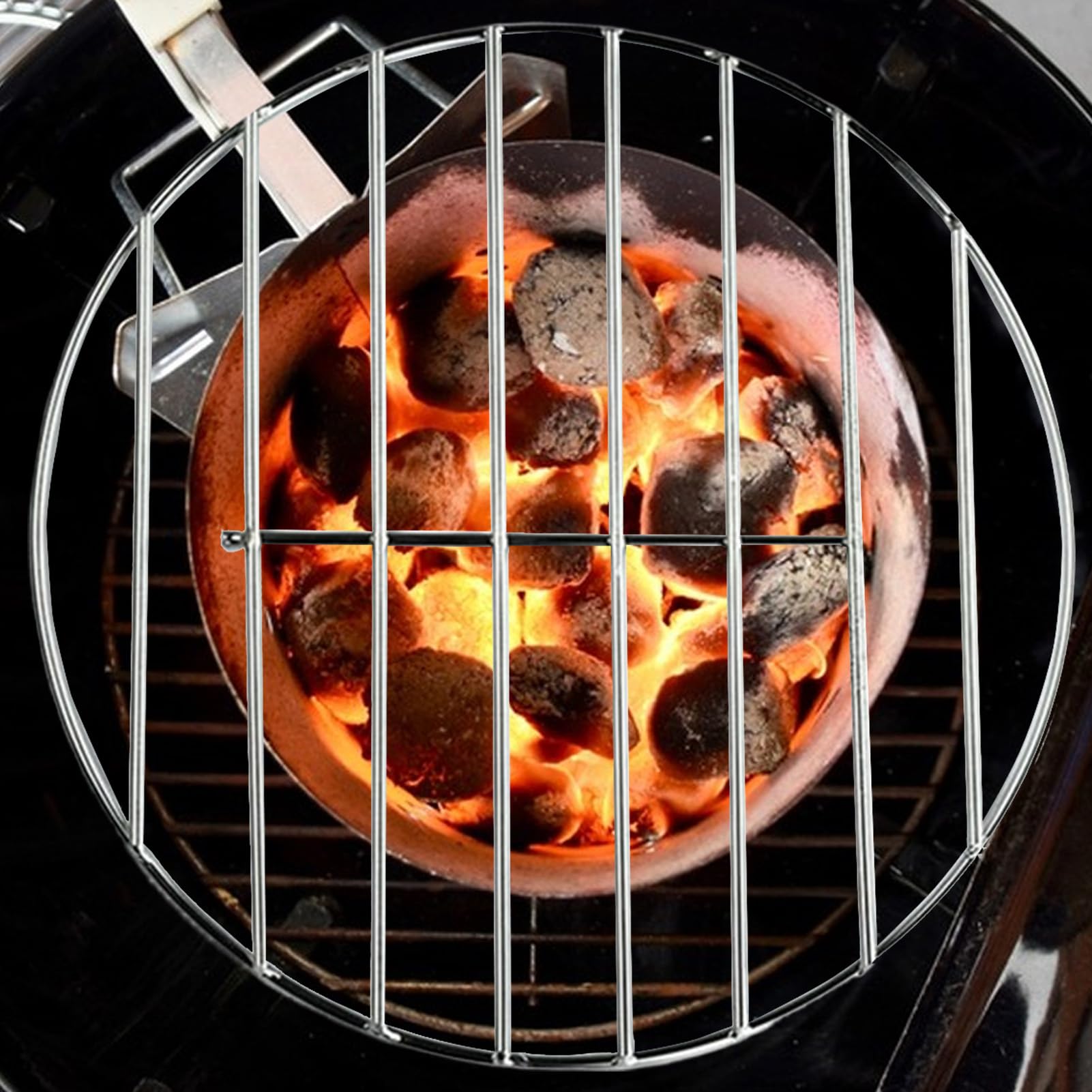 Rundes Drahtgitter – Edelstahl-Backblechgestell zum Kochen und Grillen, stabiles Tablett mit Mehrzwecknutzung, Grillrost zum Braten, Dämpfen, Küche, Picknick, Camping, Hinterhof, Garten