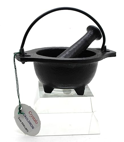 Miniatura 3 de Juego de mortero y mortero de caldero de hierro fundido