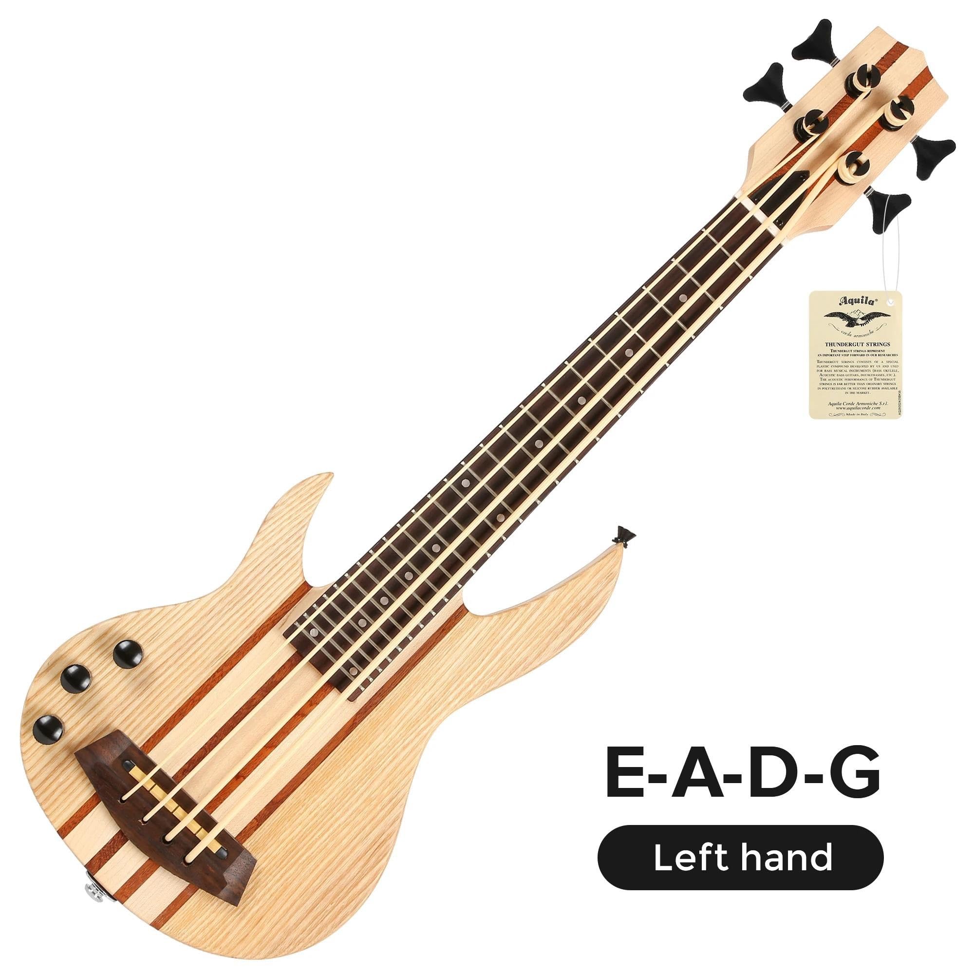 ukulele Basso elettrico per ukulele con tasti bassi con custodia morbida