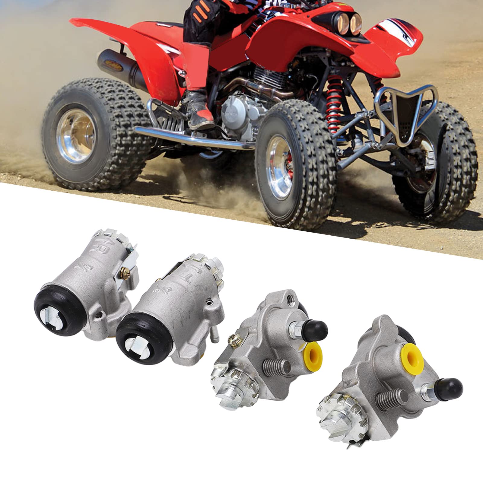 4 szt. Zestaw Cylindrów kół Hamulcowych, Przednie Cylindry kół Hamulcowych 45350 HN5 N01 Zestaw Cylindrów Lewego Prawego dla Foreman 450 400FW 450FE