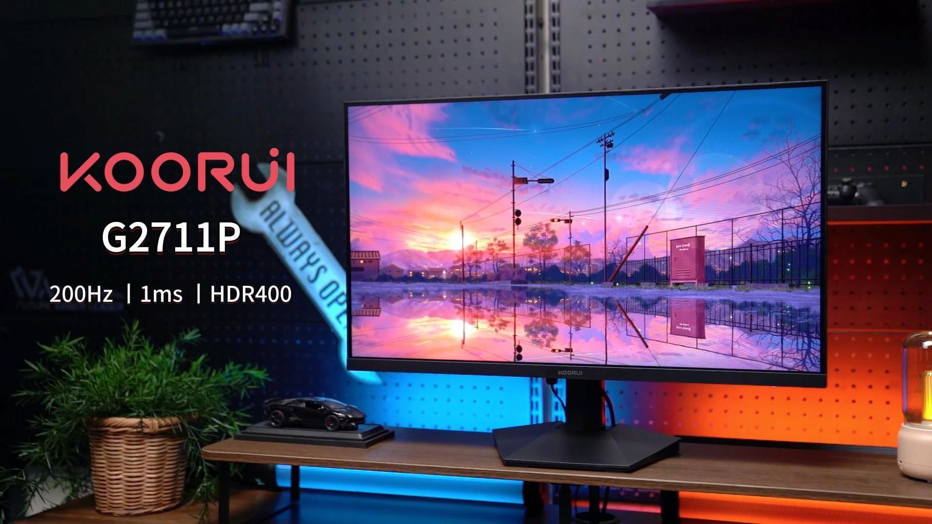 Amazon.co.jp: KOORUI ゲーミングモニター 27インチ FHD 200Hz Fast 
