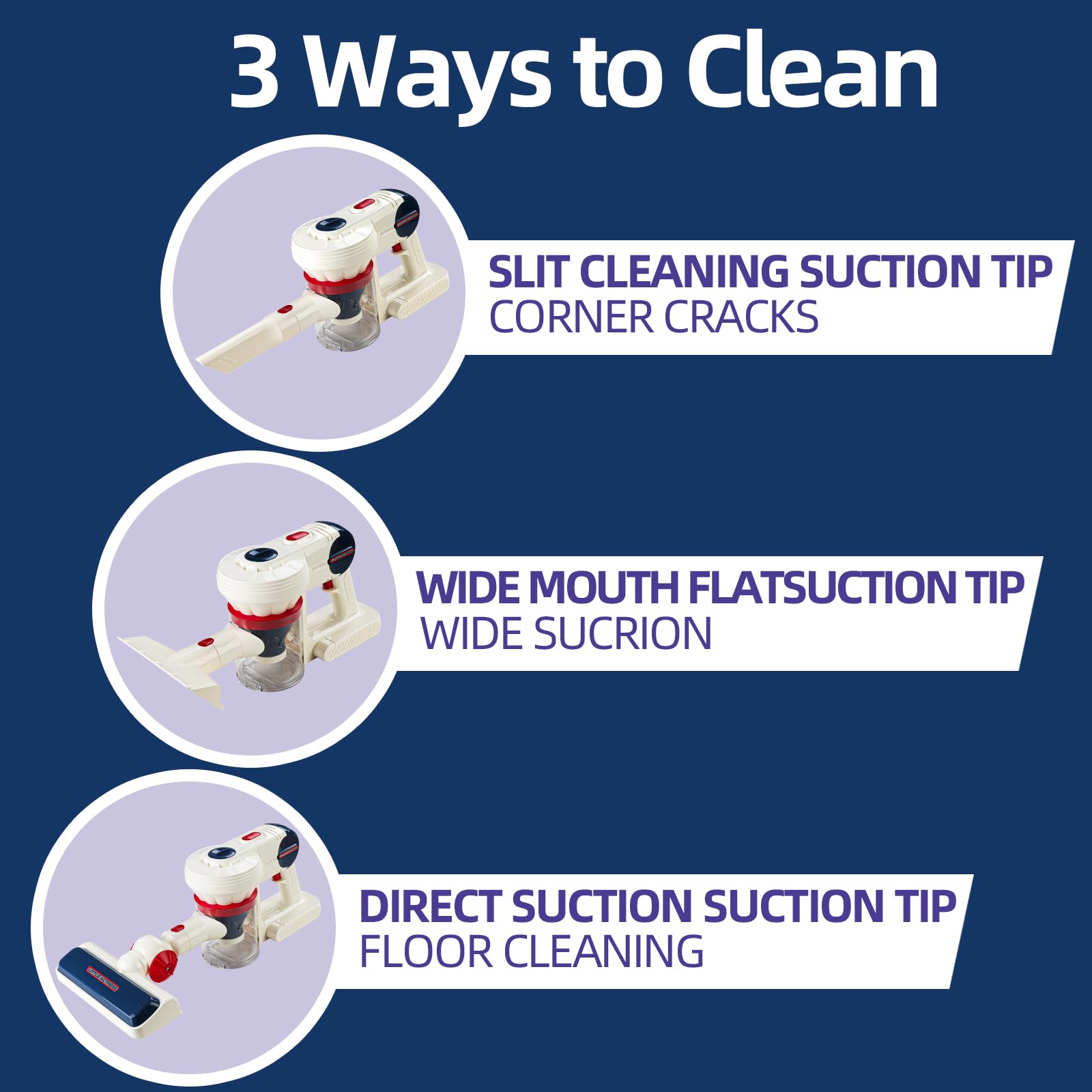 BLF FUN Cleaning Toy Set for Kids 3 4 5 6, Toddler Toys 3 in 1 Vacuum Cleaner Set, Toddler Gifts Cleaning Toy Sets, Birthday Gifts for Kid Boys and Girls Age 3+