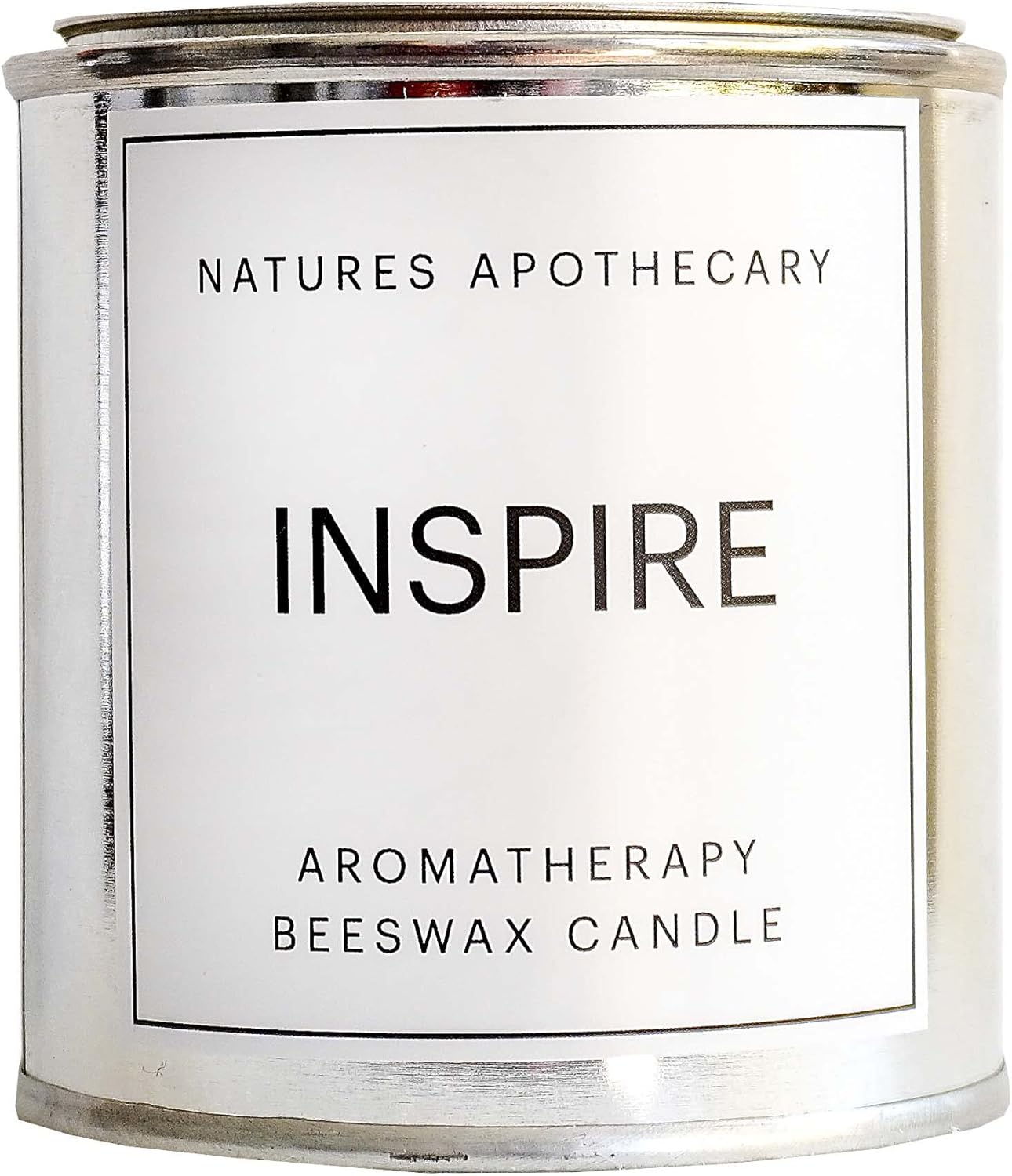 Inspire Aromatherapy Beeswax Candle - All-Natural, Cotton Braided Wick, Non-Toxic, Non-Polluting Made in USA