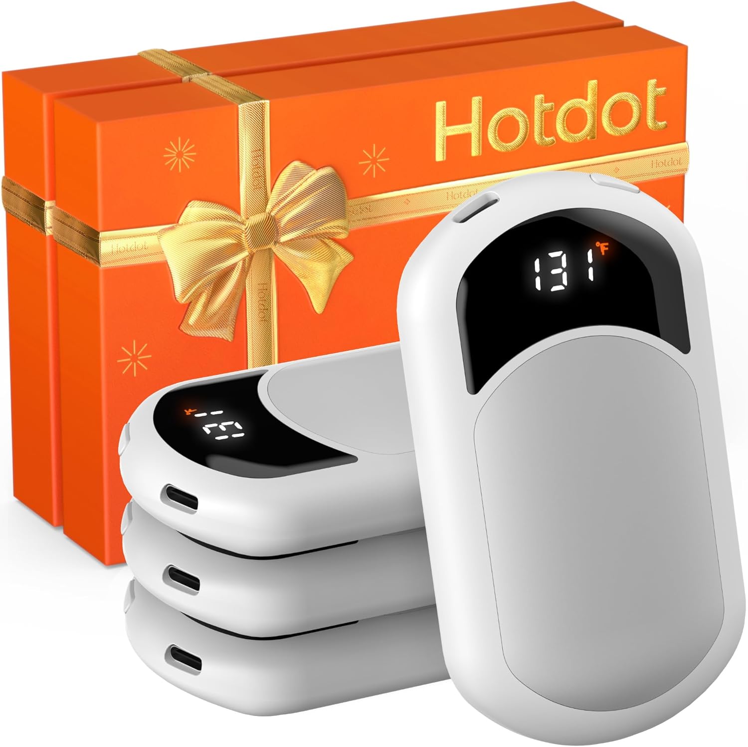 Hotdot Hand Warmers Rechargeable - 4 Pack