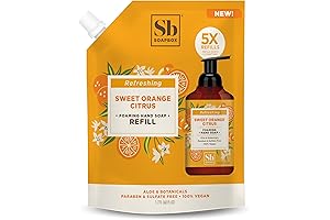 Soapbox Foaming Hand Soap Refill: Sweet Orange Citrus for Refreshing Clean
