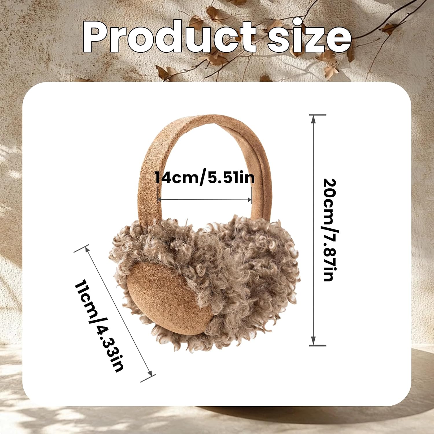 Women'S Winter Warm Earmuffs, Foldable Fuzzy Ear Muffs, Faux Ear Warmers, for Both Indoors And Outdoors Boys, Girls And Men