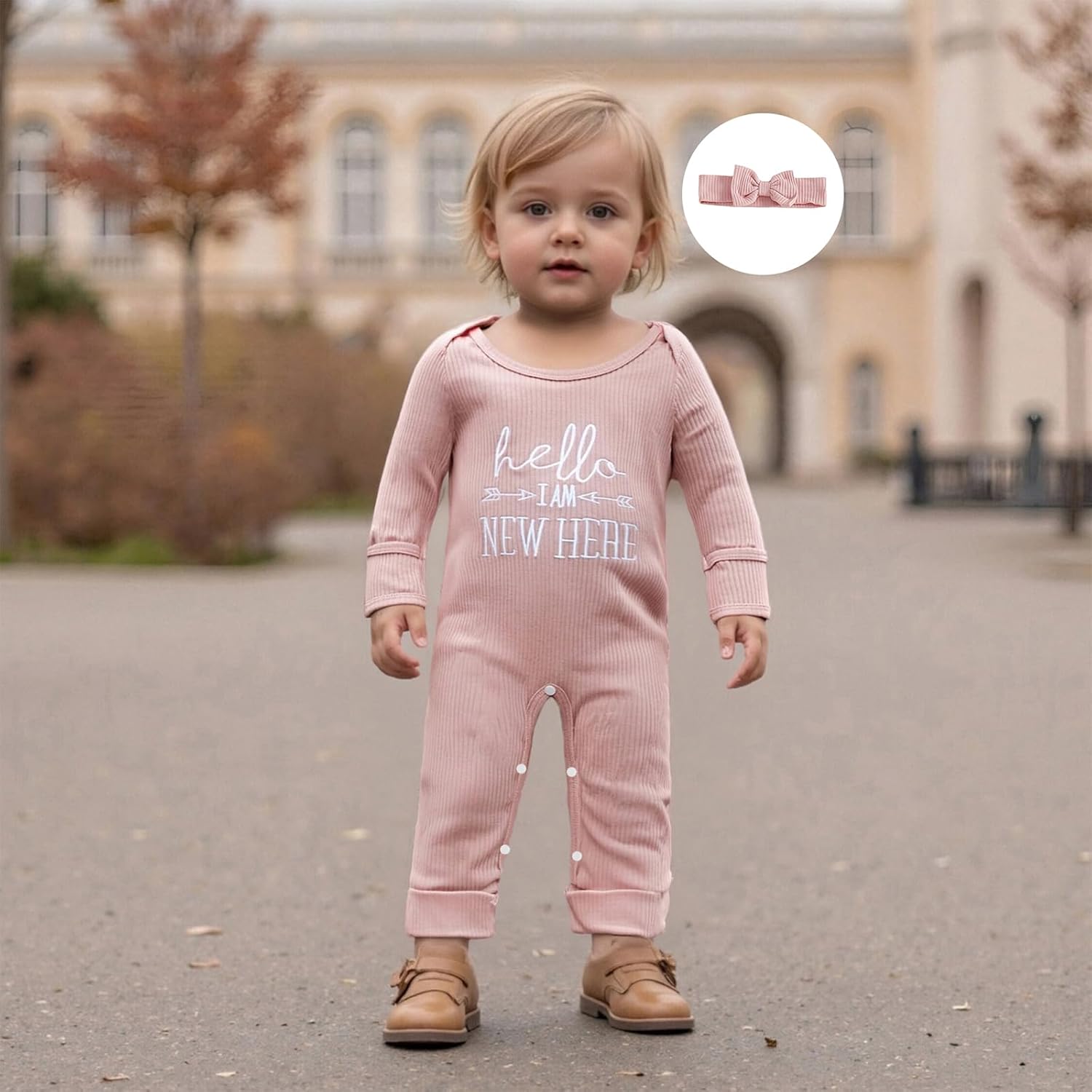 Newborn Baby Girl Winter Clothes Ruffle Ribbed Knit Romper One Piece Long Sleeve Jumpsuit Cute Coming Home Outfit - Image 2